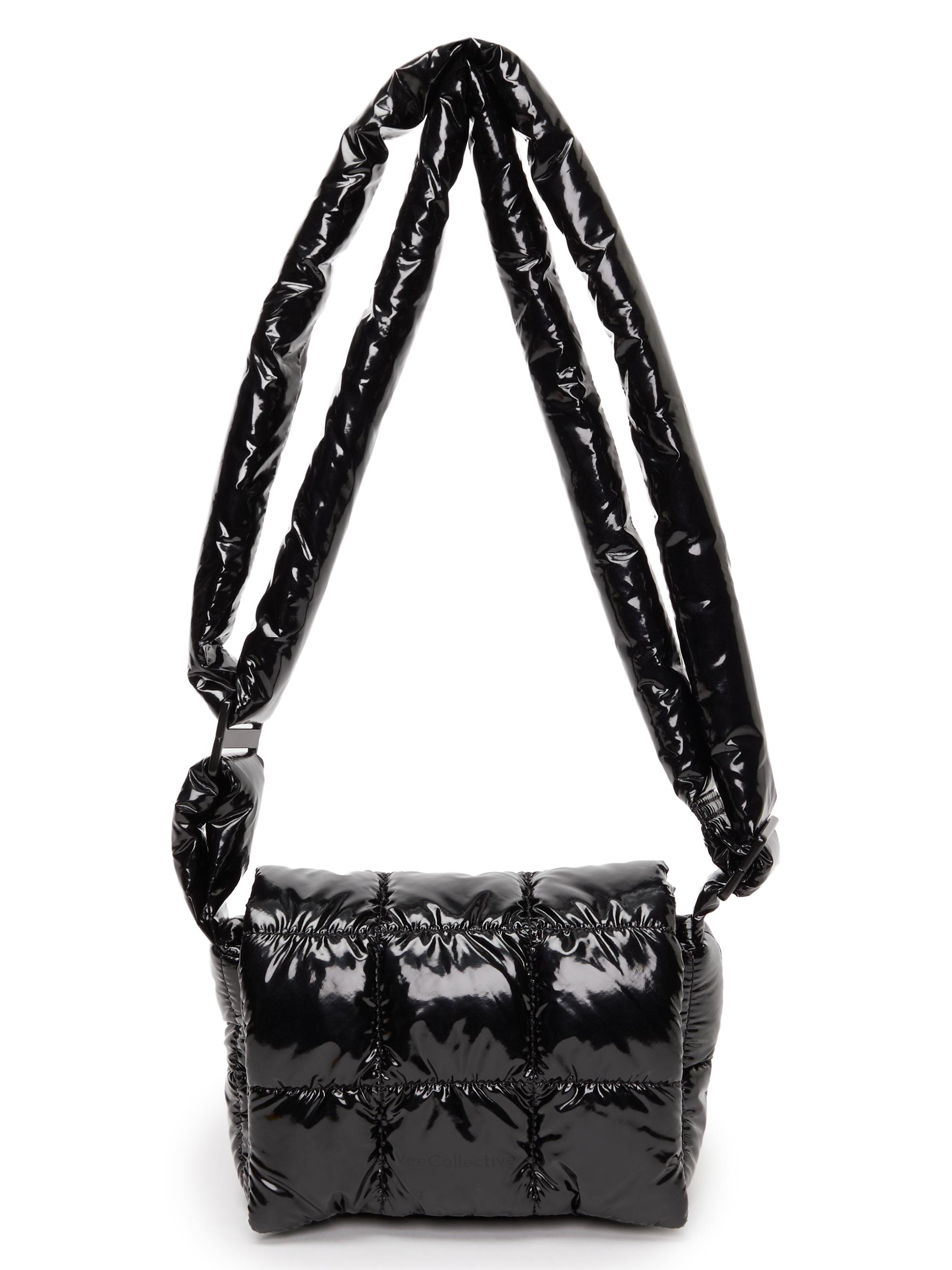 みーは Tory Burch Women's Fleming Soft Mini Crescent Bag, Black