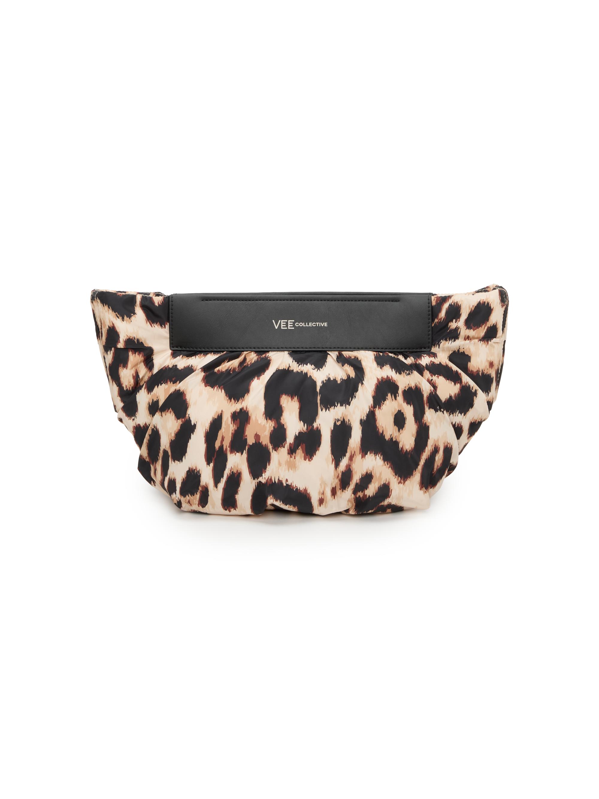 Vee Collective Women's Caba Line Leopard Print Clutch - Leopard