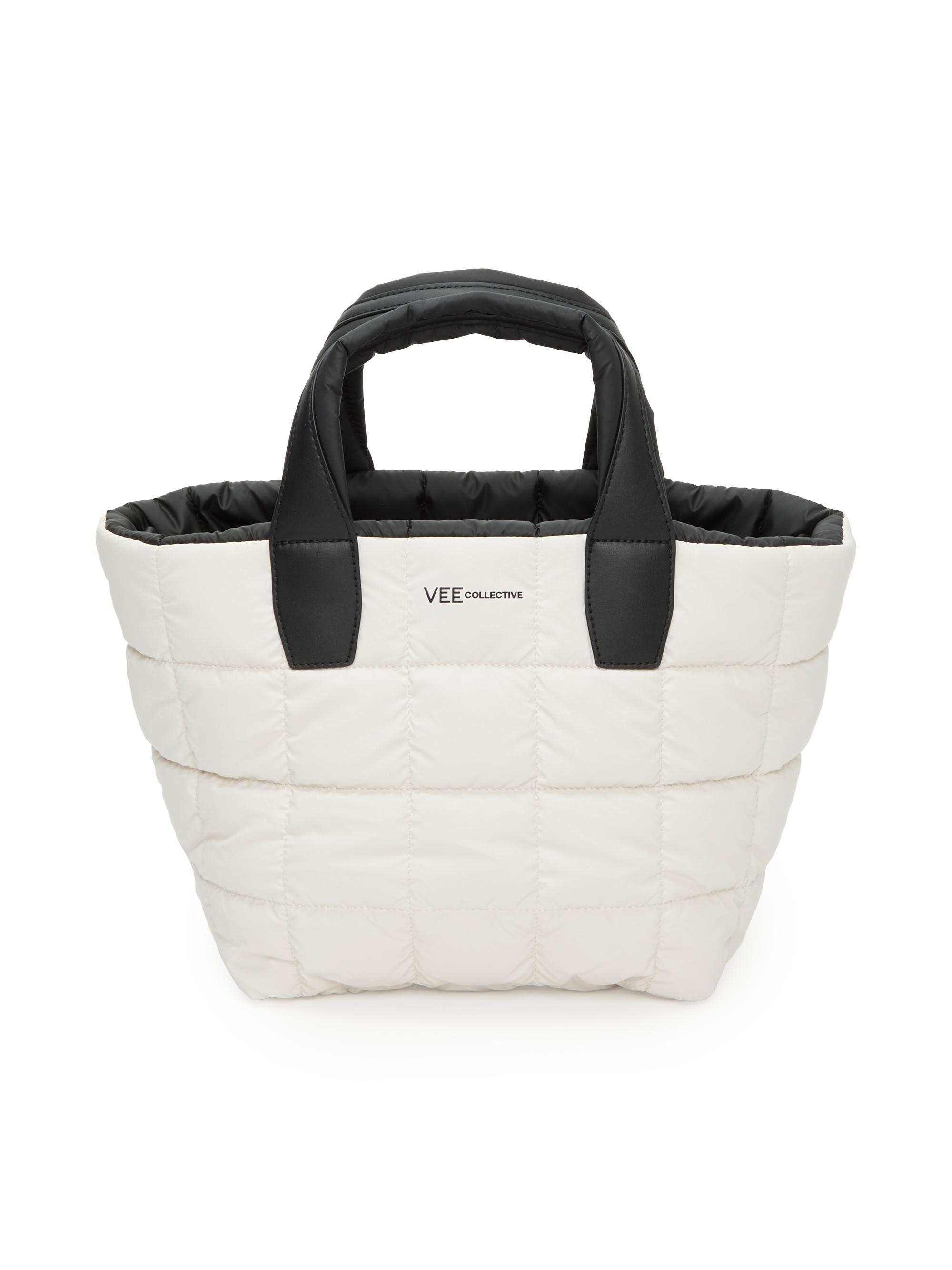 Vee Collective Women's Porter Line  Quilted Tote Bag - Whisper White