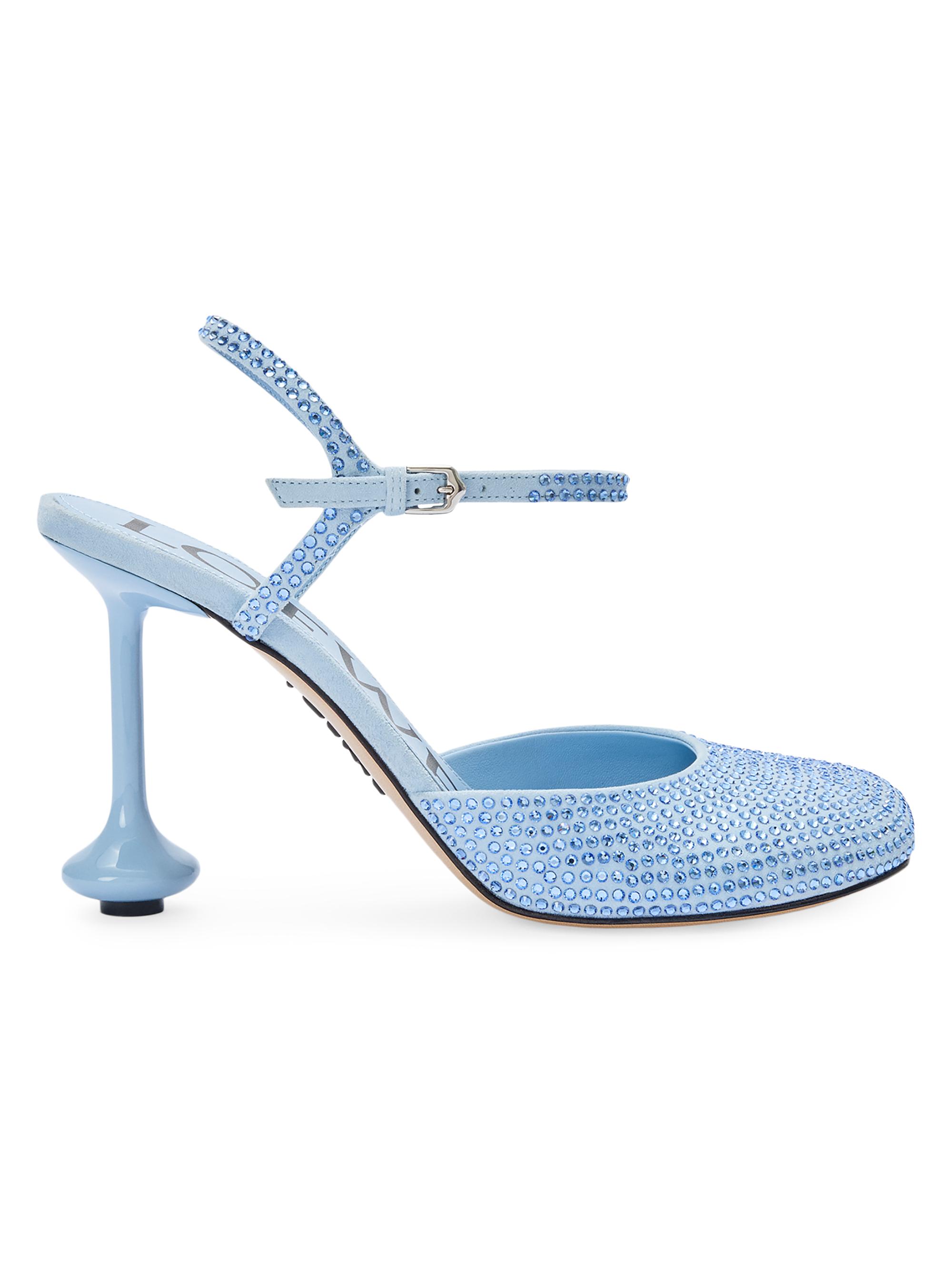 LOEWE Toy 45MM Sequined Floral Mules | Saks Fifth Avenue