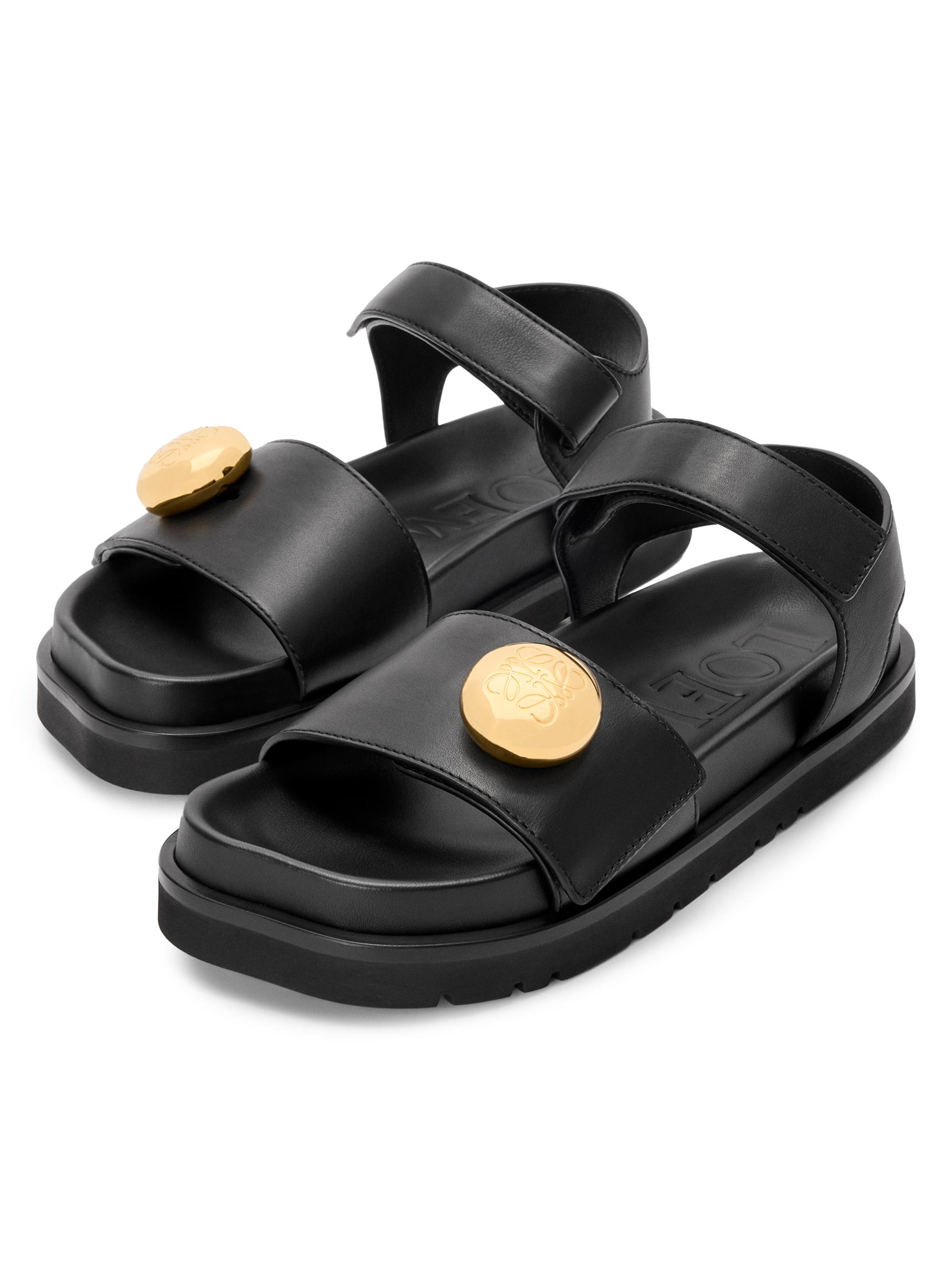 LOEWE Pebble Fussbett Leather Sandals | Saks Fifth Avenue