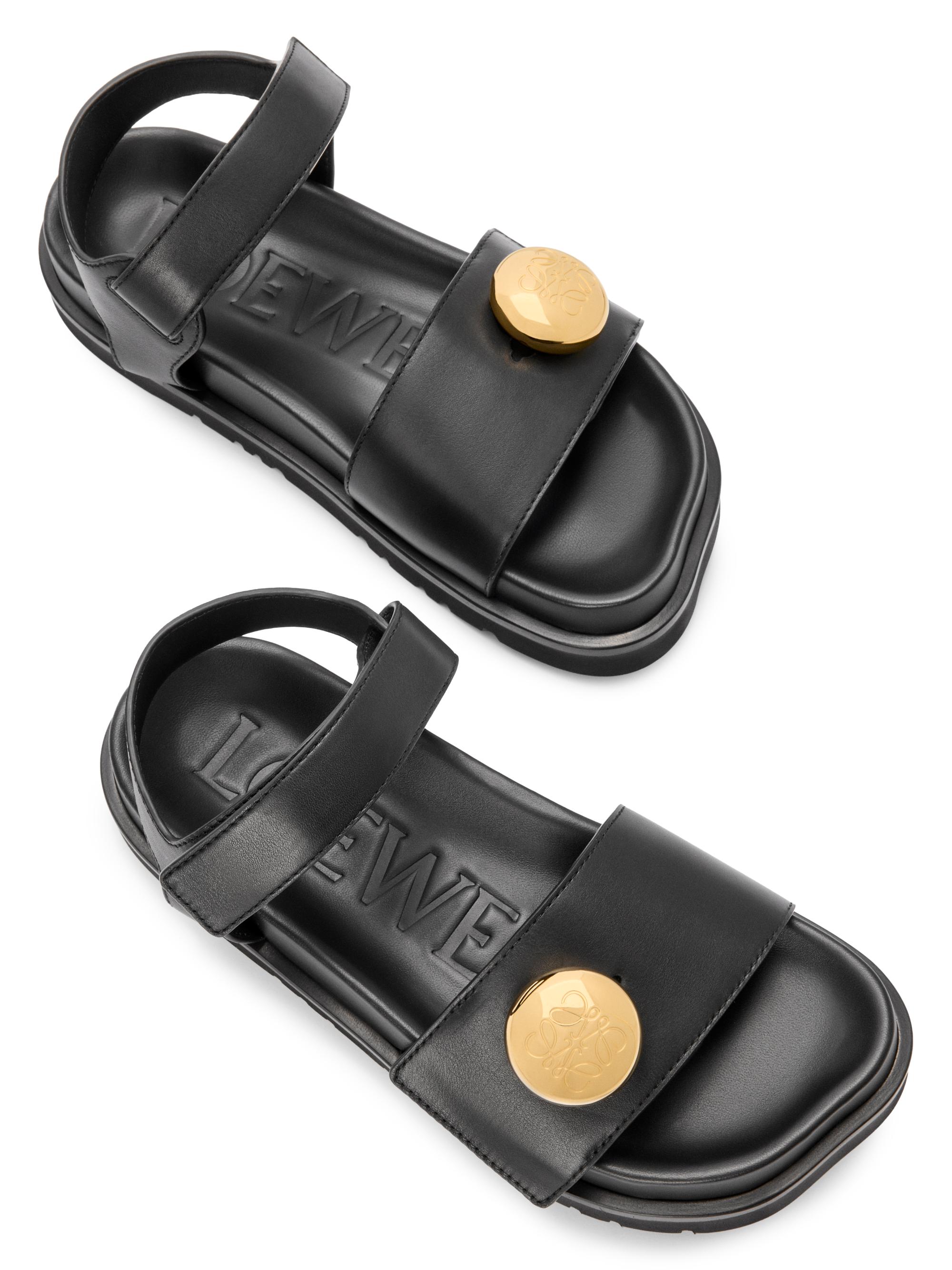 LOEWE Pebble Fussbett Leather Sandals | Saks Fifth Avenue