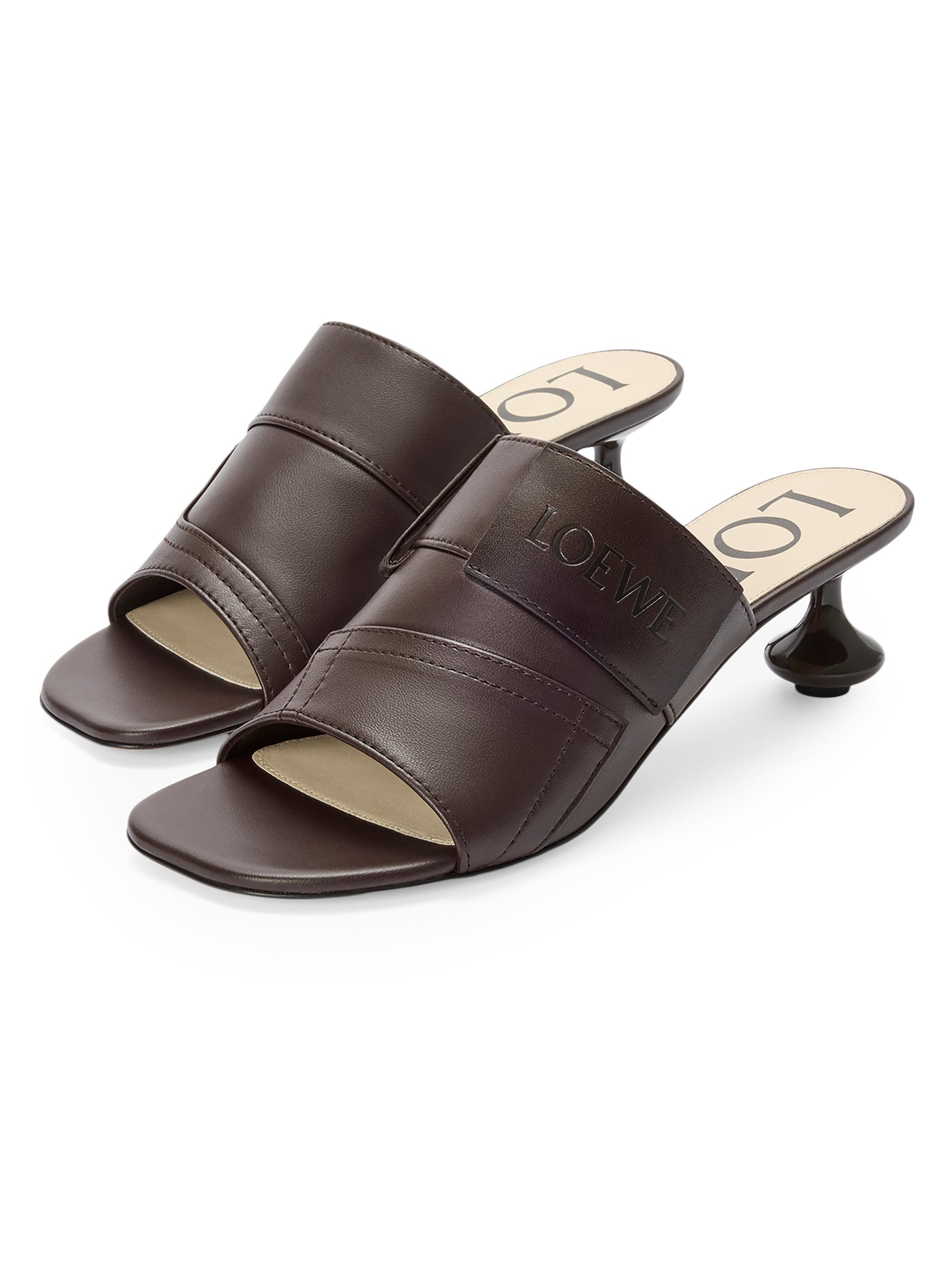 LOEWE Toy Panta 45MM Leather Mule Slides | Saks Fifth Avenue