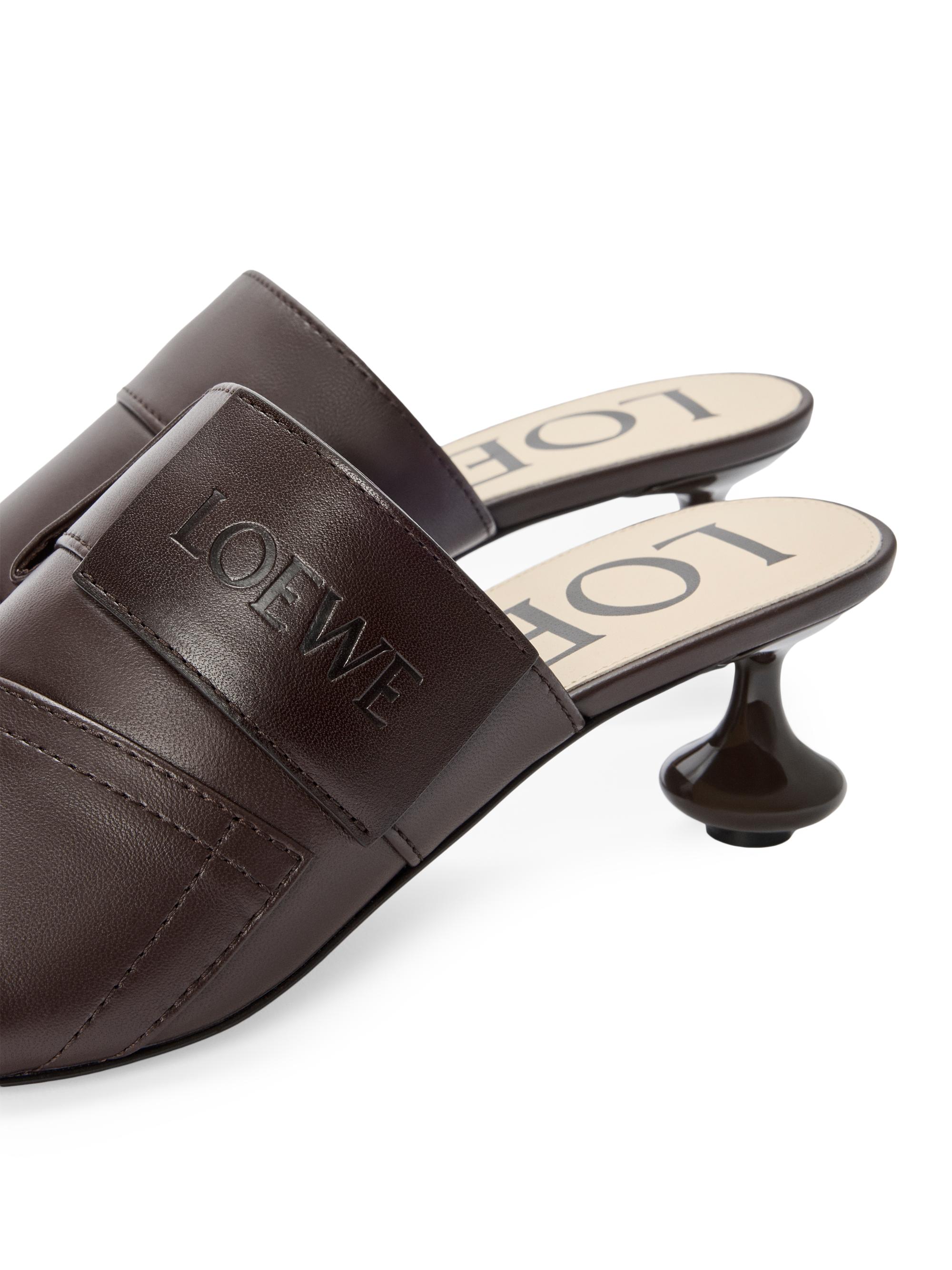 LOEWE Toy Panta 45MM Leather Mule Slides | Saks Fifth Avenue