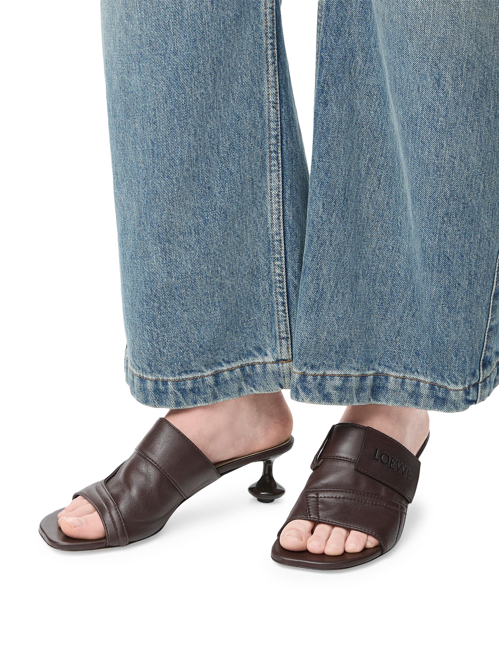 LOEWE Toy Panta 45MM Leather Mule Slides | Saks Fifth Avenue