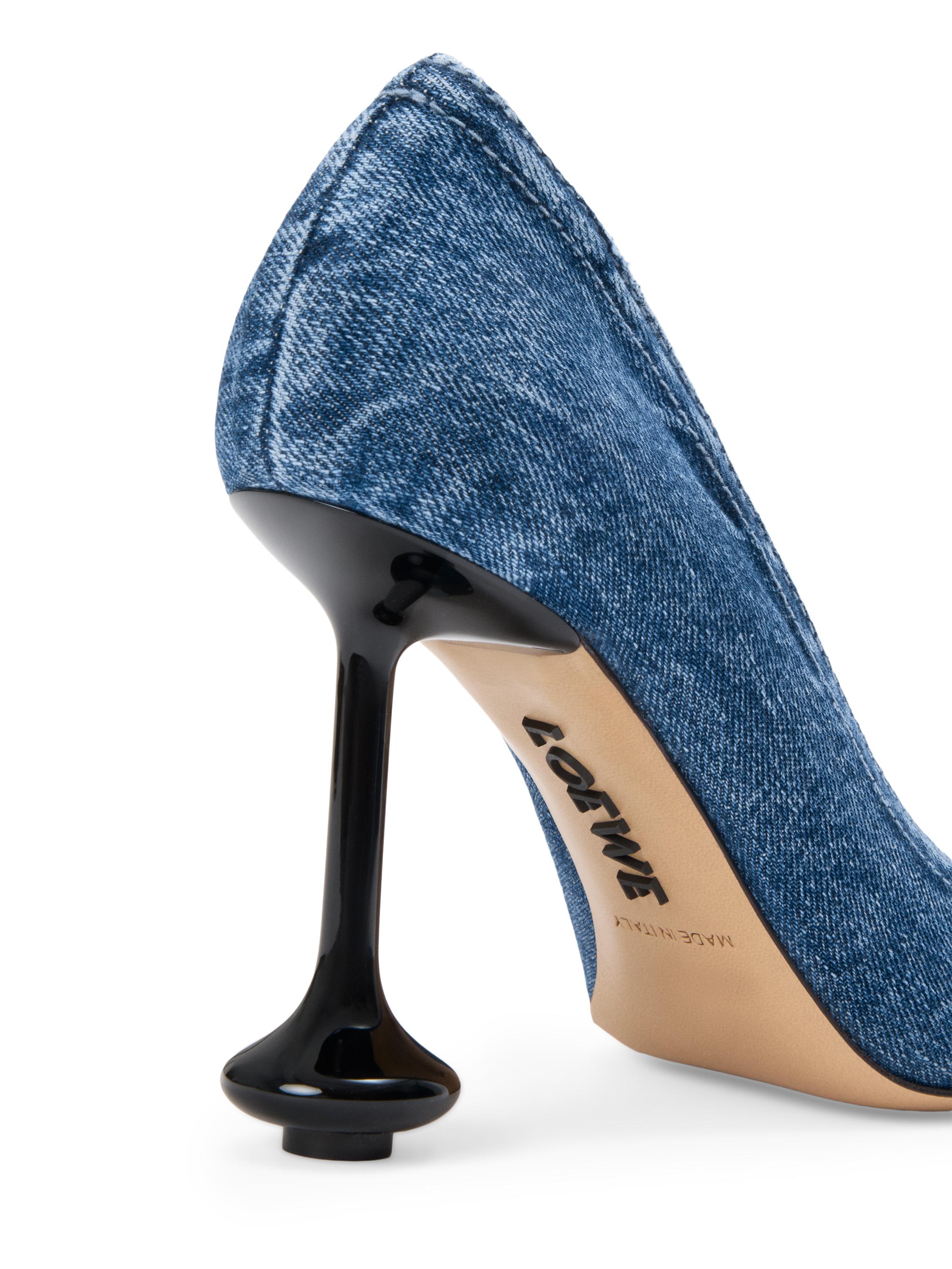 LOEWE ポインテッドトゥ ハイヒール LOEWE Toy 90MM Denim Pumps | Saks Fifth Avenue
