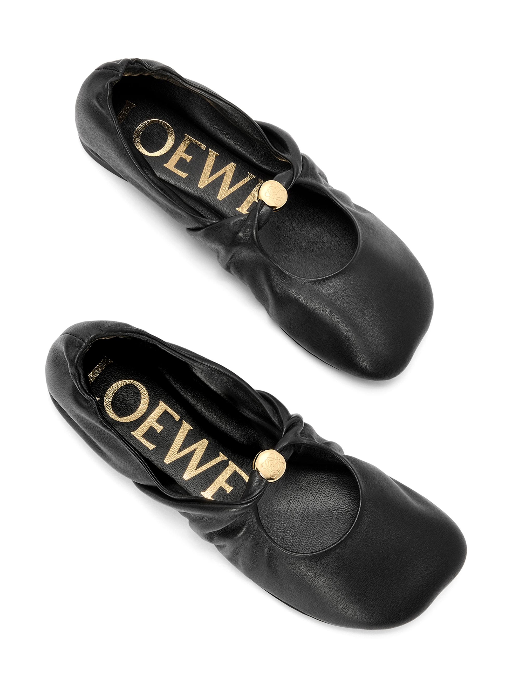LOEWE ソフトバレリーナ 38 ブラック LOEWE Pebble Soft Ballerina Flats | Saks Fifth Avenue