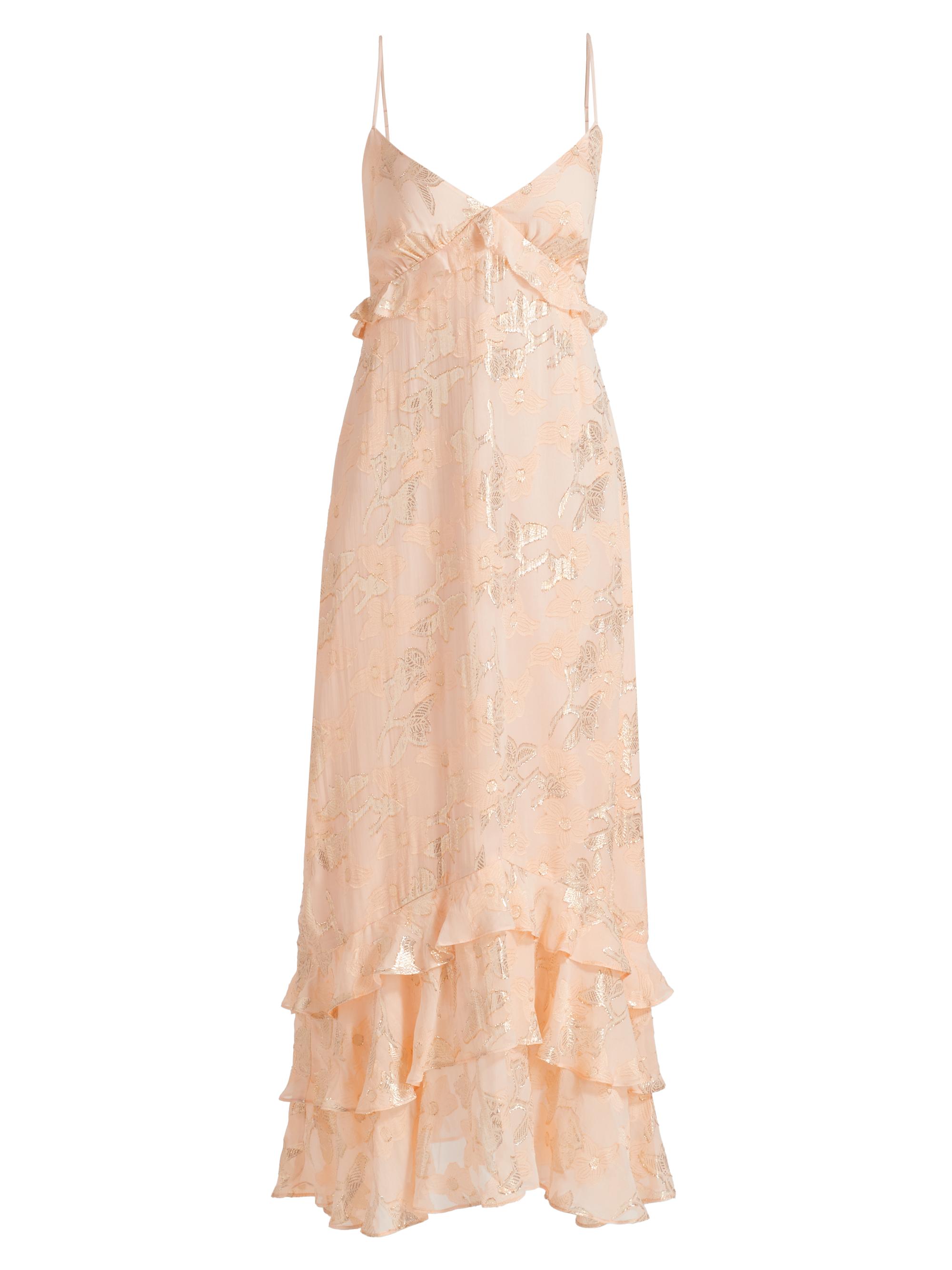 Cami NYC Isadora Silk Lace-Trimmed Midi-Dress | Saks Fifth Avenue