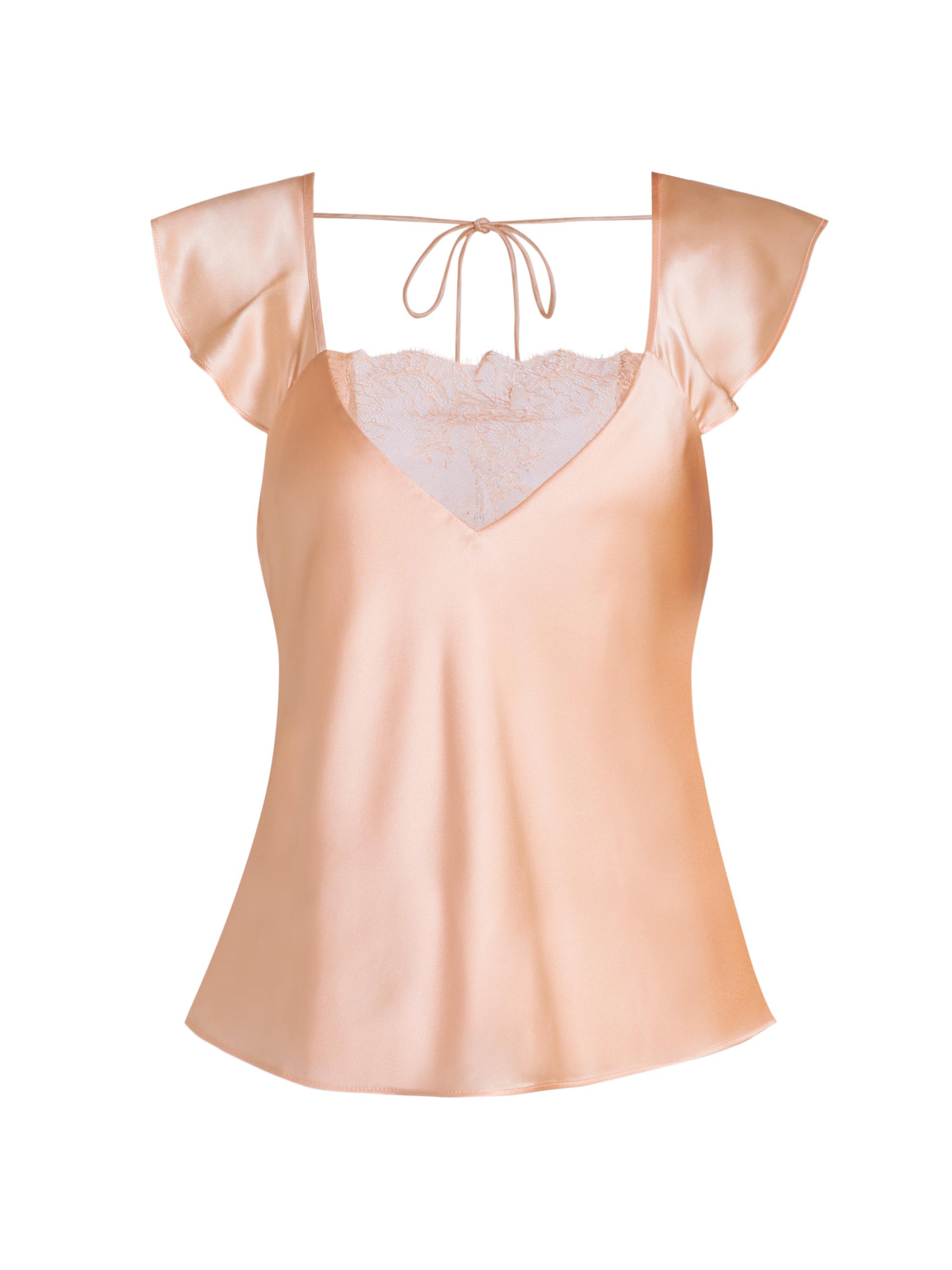 Cami NYC Women's Sinead Silk Charmeuse Blouse - Light Peach