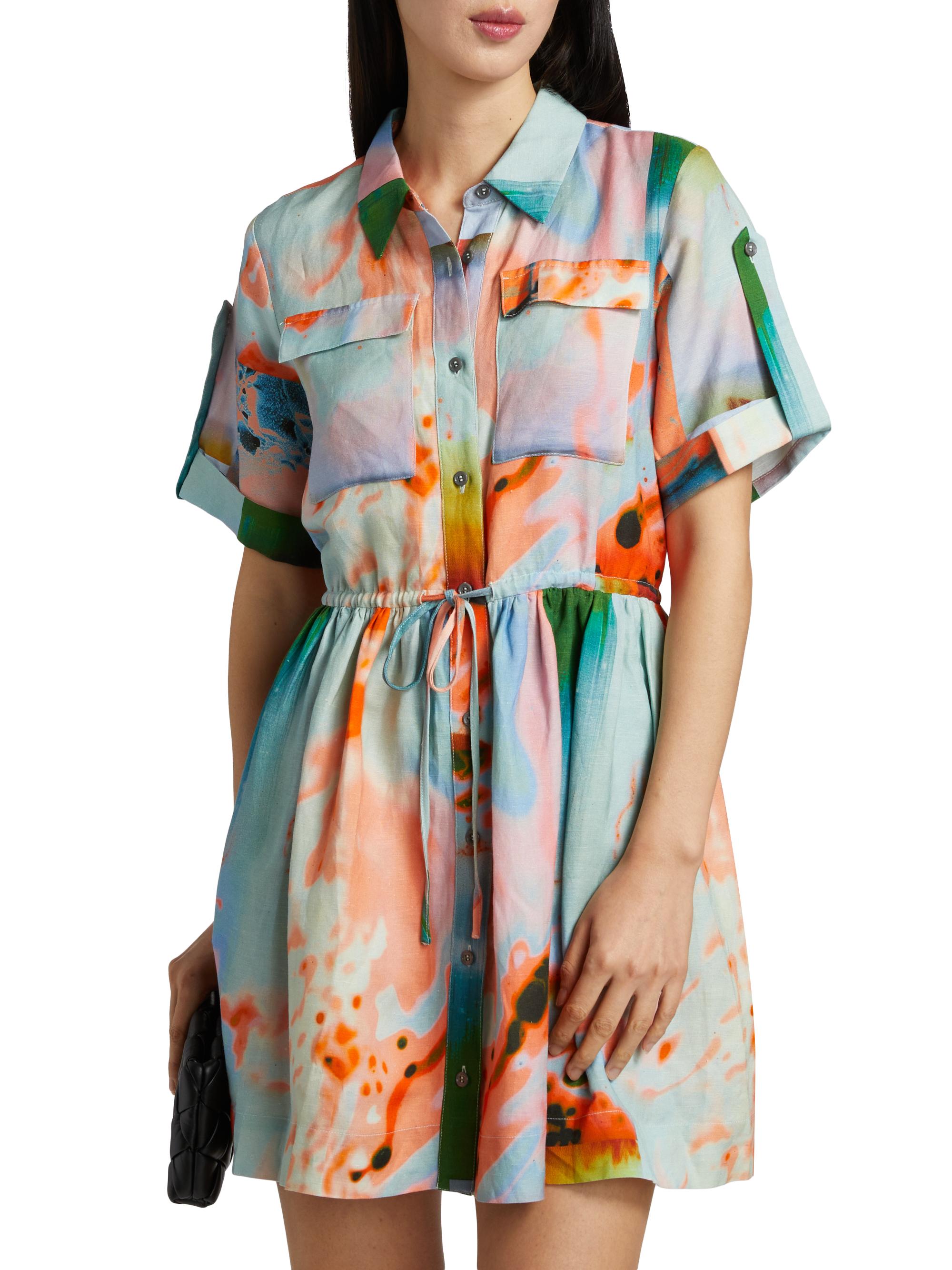chinese dress ladies Button Down Shirt Dress main image 1
