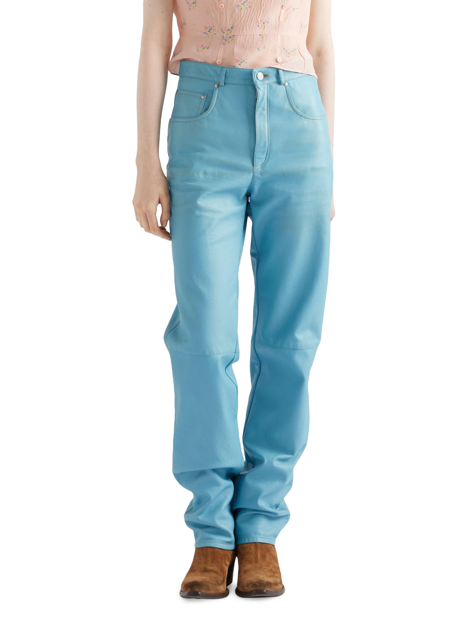 Prada Five-Pocket Nappa Leather Pants | Saks Fifth Avenue
