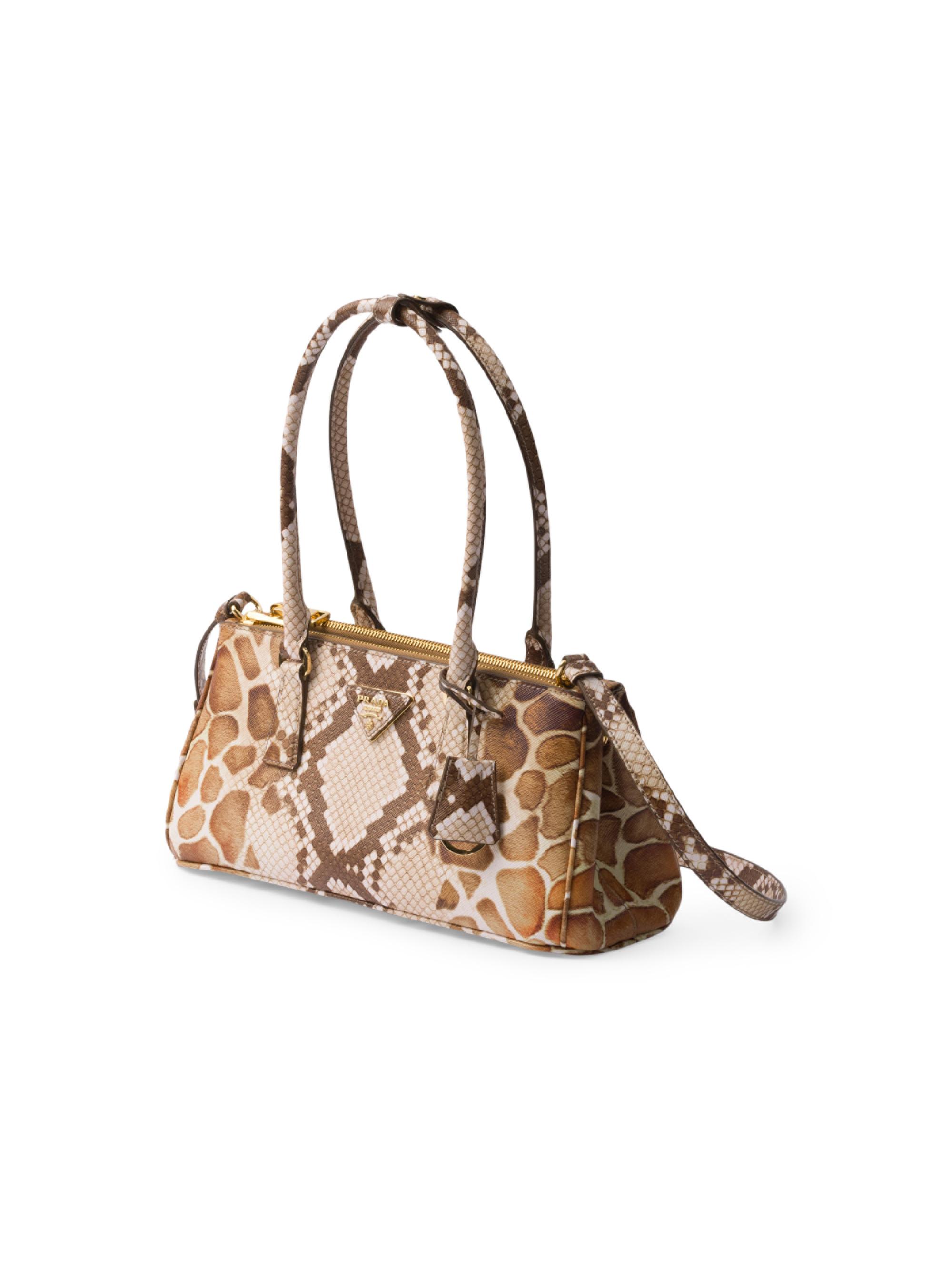 【最終値下げ】PRADA スネークスキン ハンドバッグ Prada Galleria Medium Printed Saffiano Leather Top Handle Bag