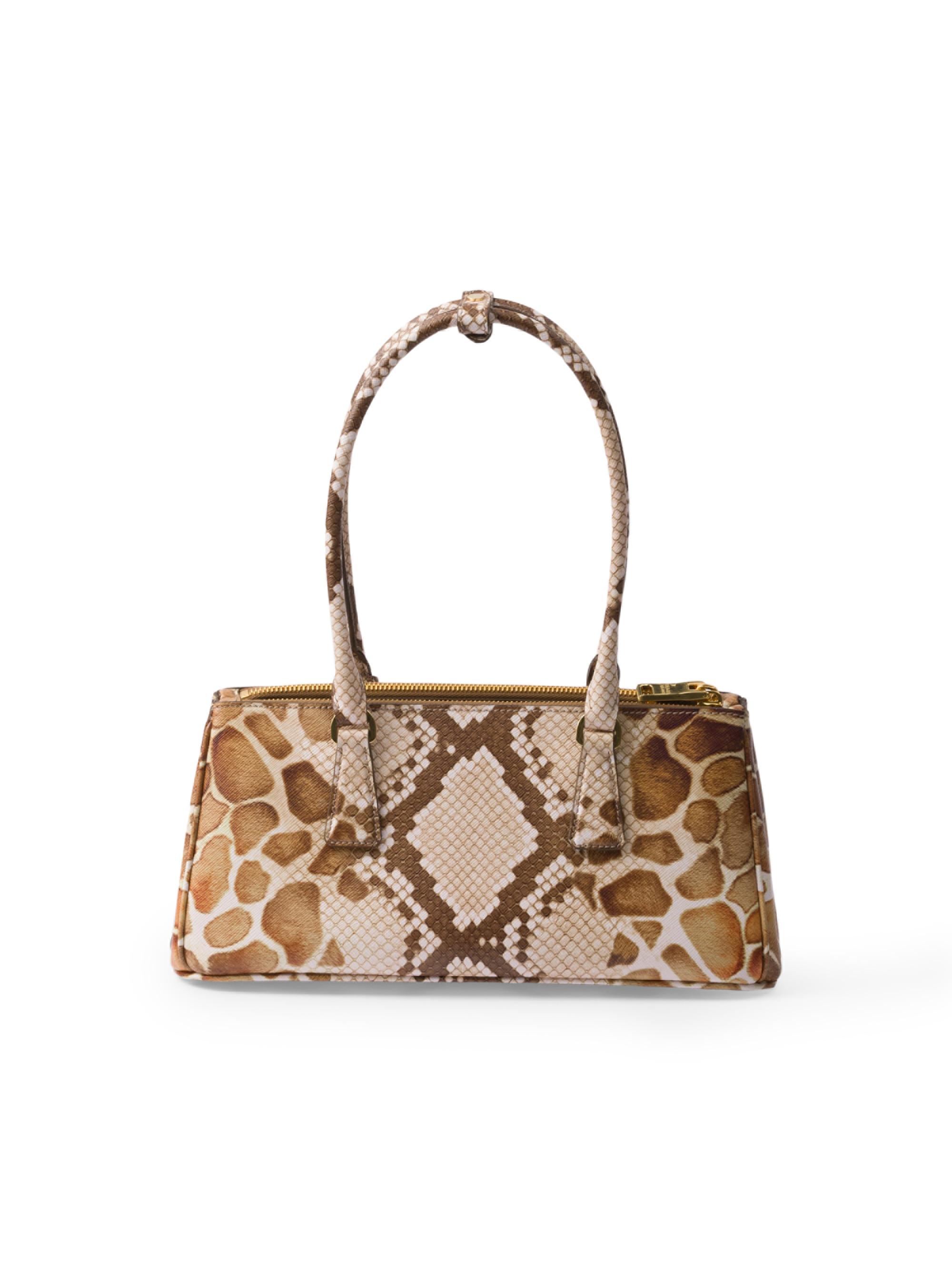 Prada Galleria Medium Printed Saffiano Leather Top Handle Bag