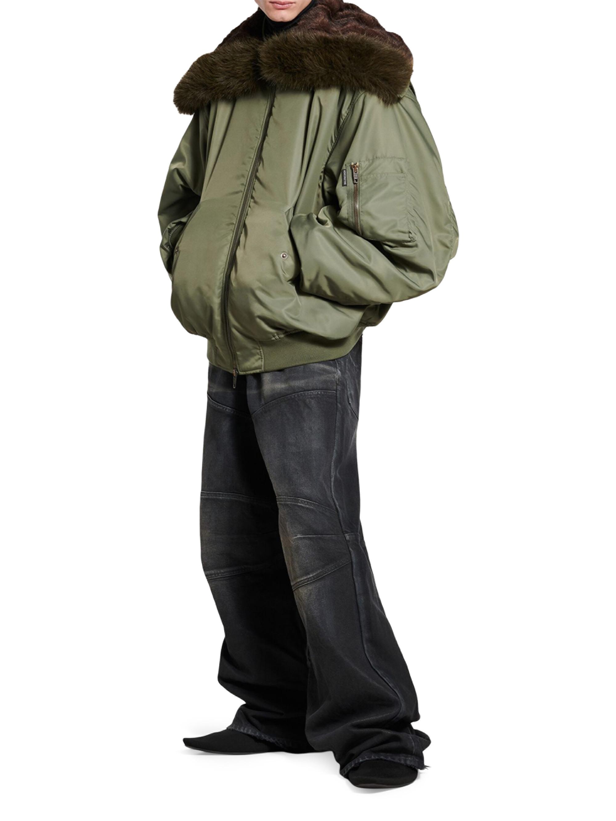 定価約40万円BALENCIAGA☆メンズアウター☆モコモコファー☆ 定価約40万円BALENCIAGA メンズアウター モコモコファーコート｜Yahoo