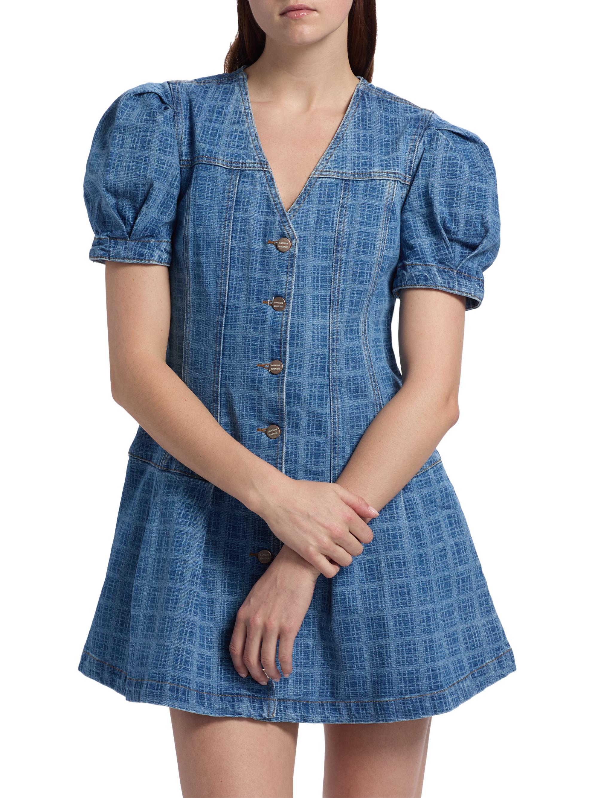 white christmas dresses Daisy Denim Mini Dress Medium Wash / L main image 0