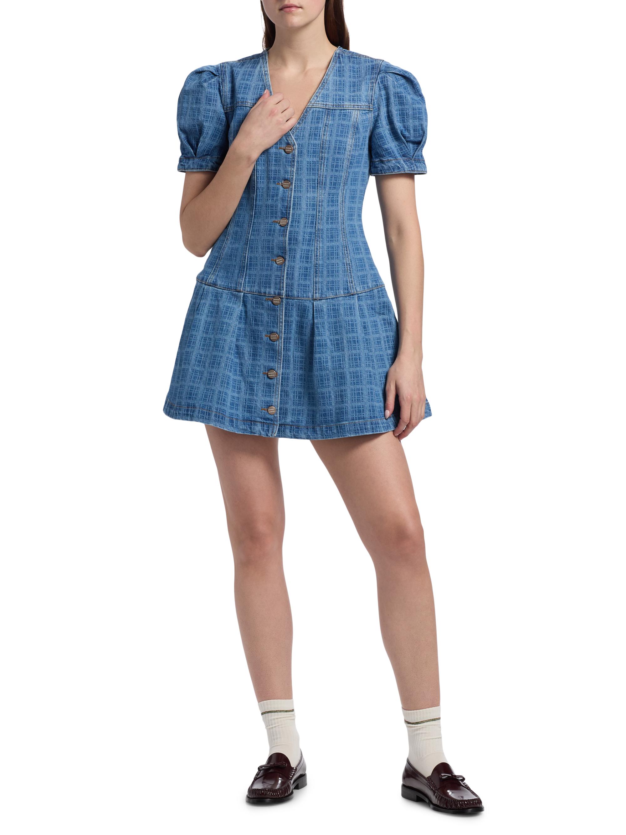 Damson Madder Adeline Shell Denim Minidress | Saks Fifth Avenue