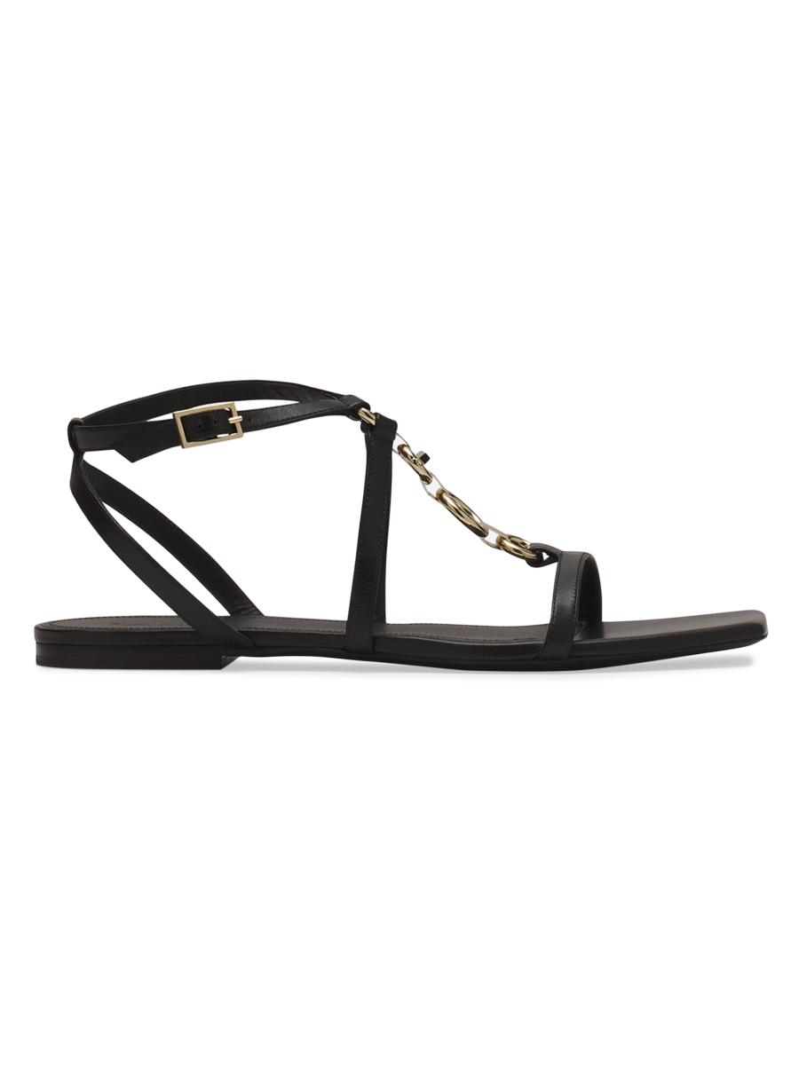 Lanvin Mesure Flat Leather Sandals | Saks Fifth Avenue