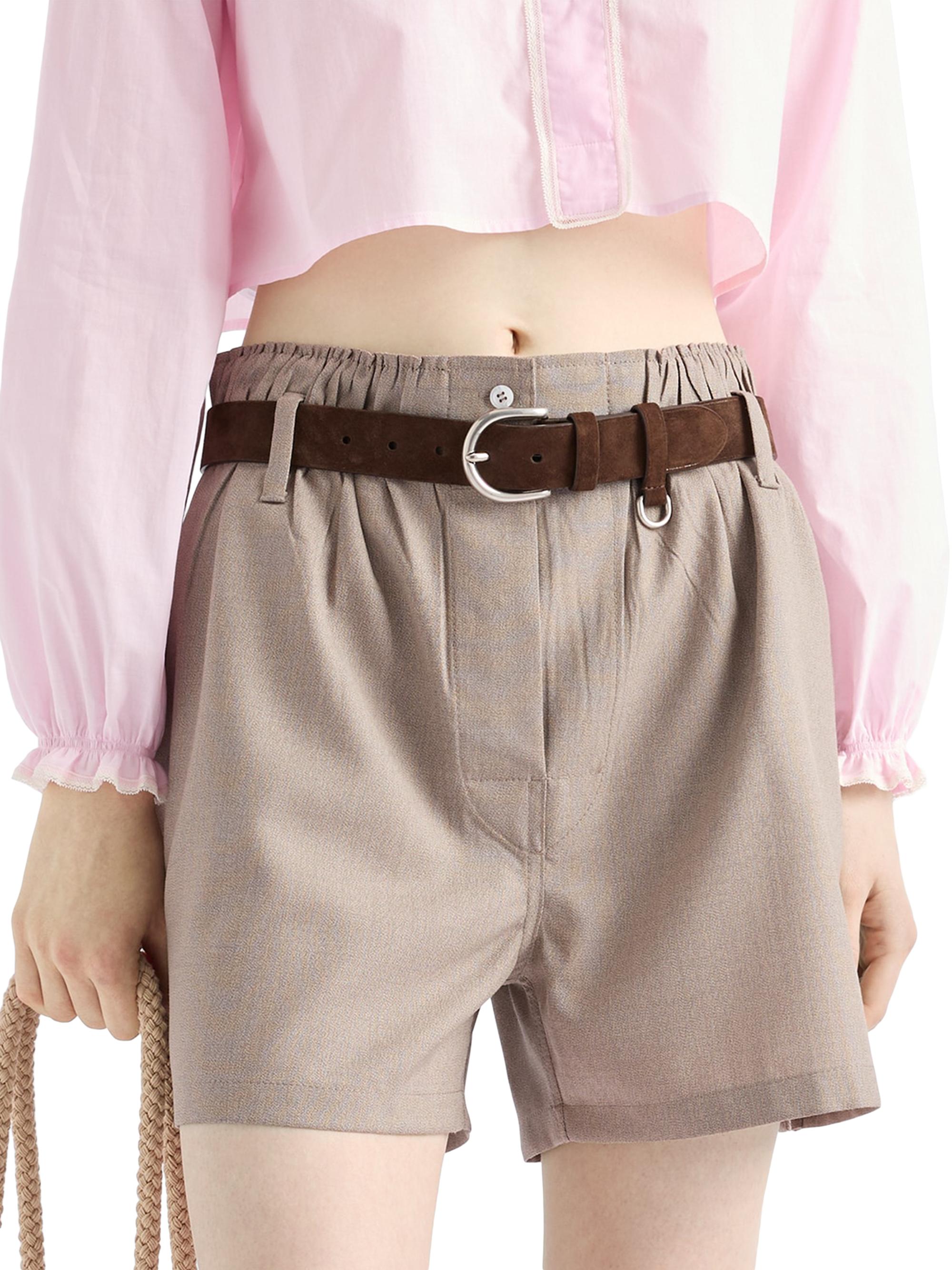 Prada Mouliné Wool Shorts | Saks Fifth Avenue