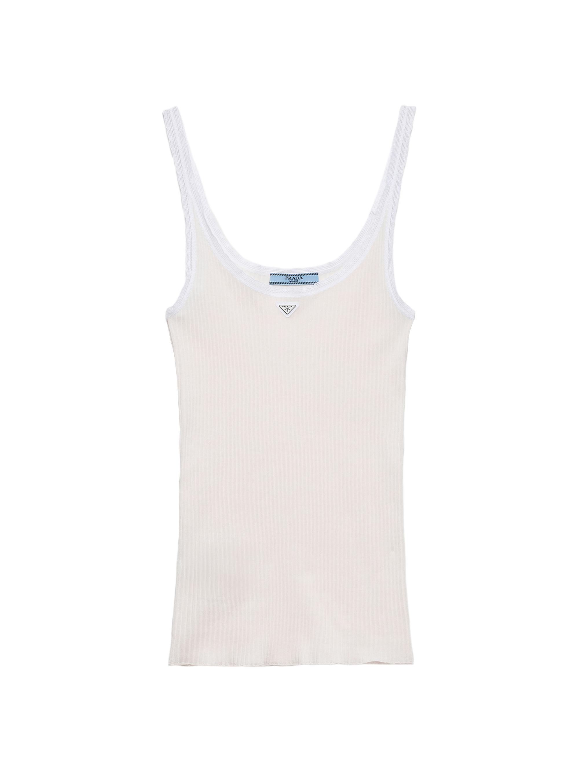 Miu Miu Cotton Knit Tank Top | Saks Fifth Avenue