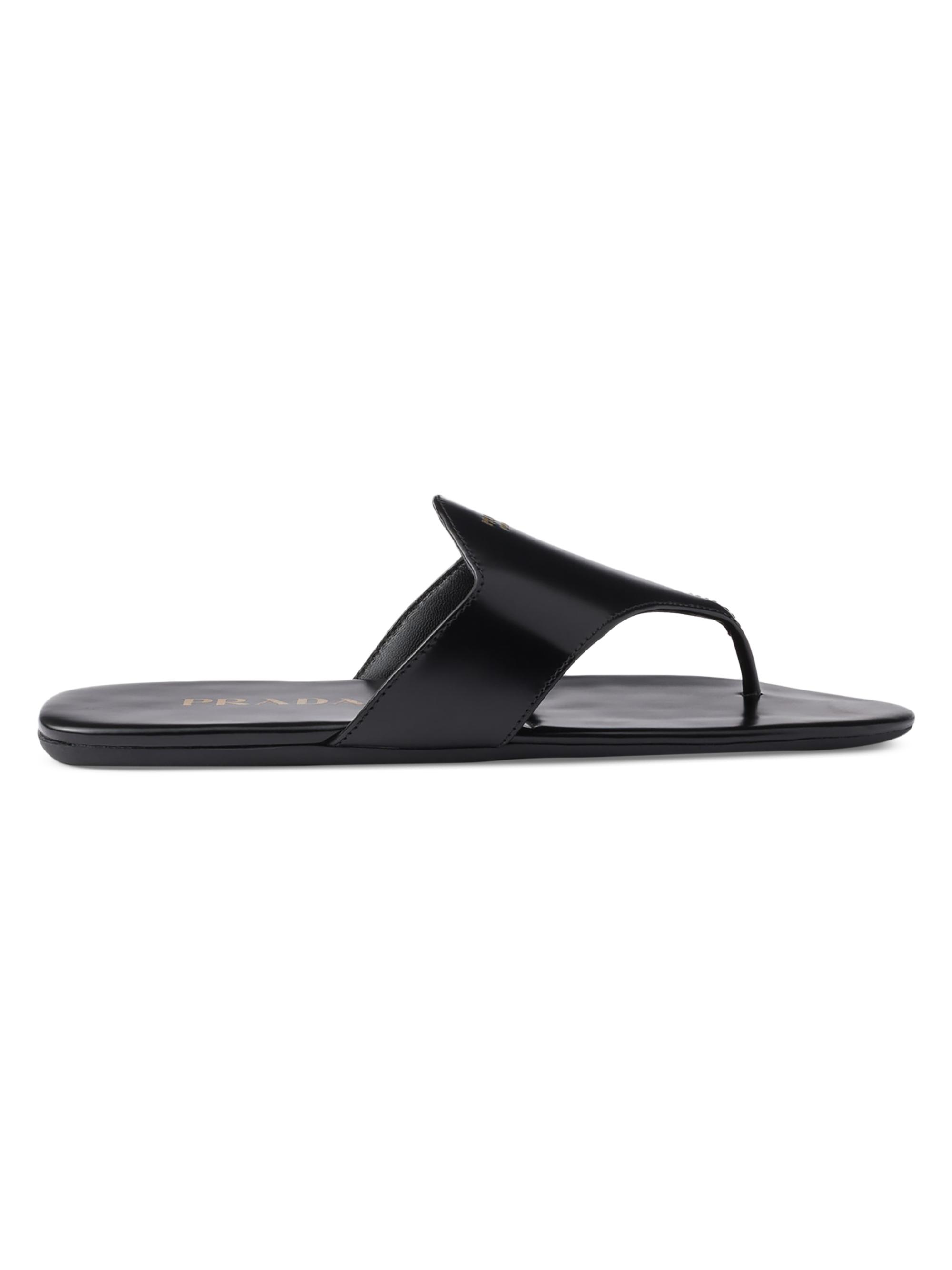 Prada Shuffle Leather Thong Sandals | Saks Fifth Avenue