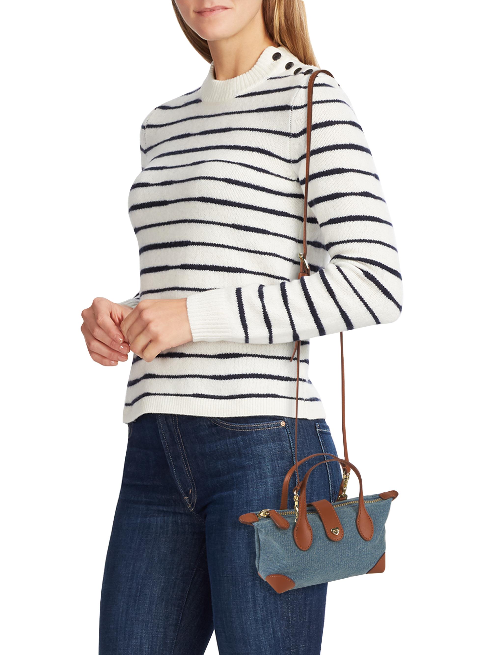 Stoney Clover Lane Micro Denim Pouchette Top Handle Bag | Saks