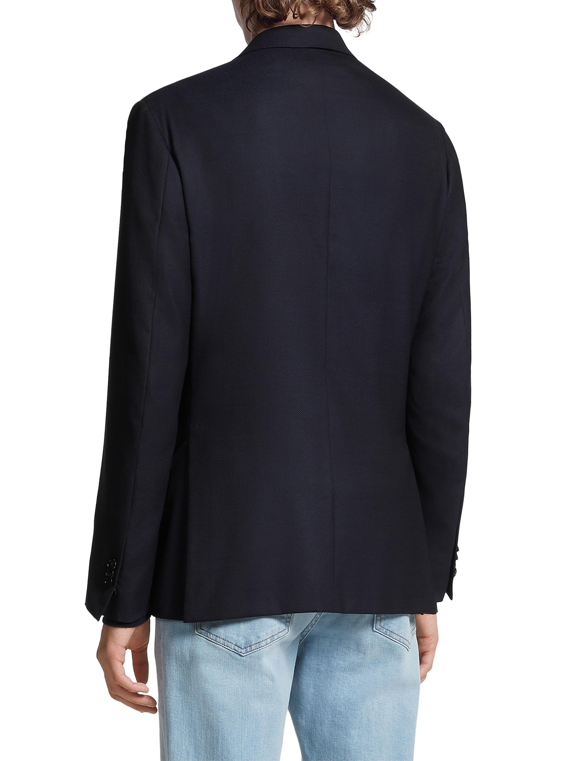 ZEGNA Trofeo Comfort Stretch Wool and Silk Jacket | Saks Fifth Avenue