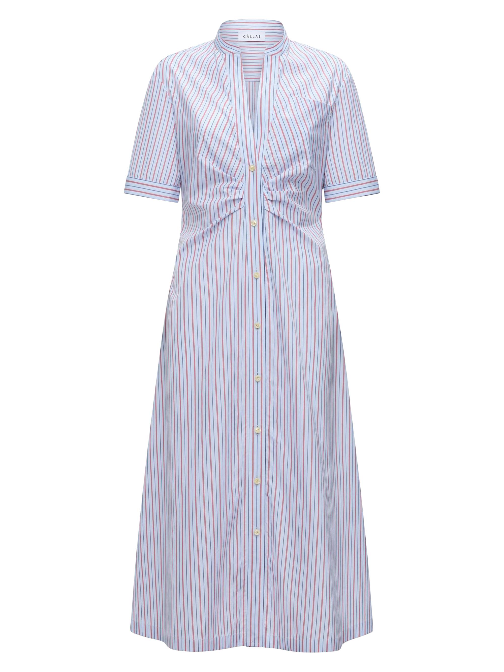 Callas Milano Women's Noor Shirtdress - White Red Stripe