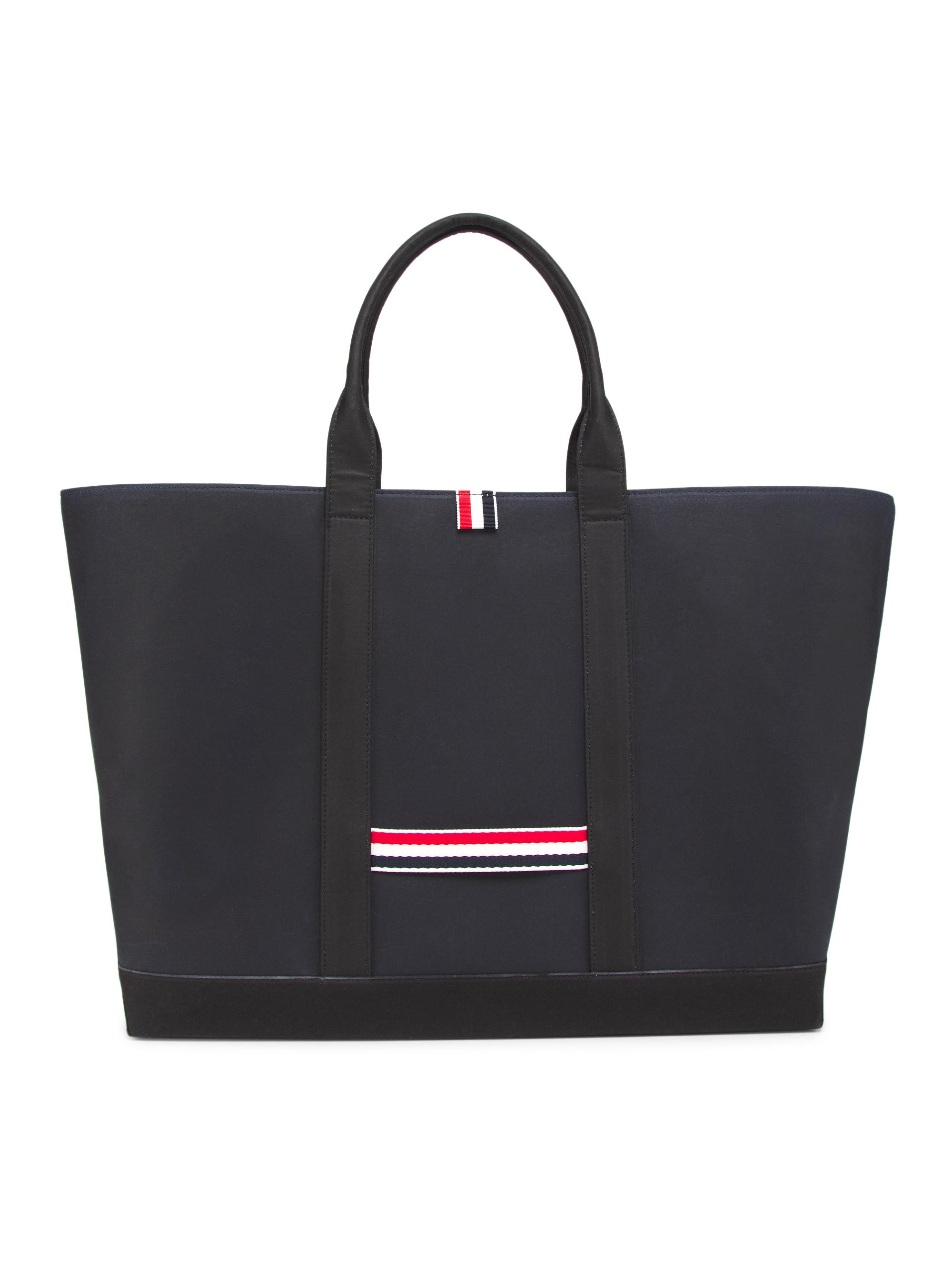 Bally Code Leather-Trimmed Nylon Tote Bag | Saks Fifth Avenue
