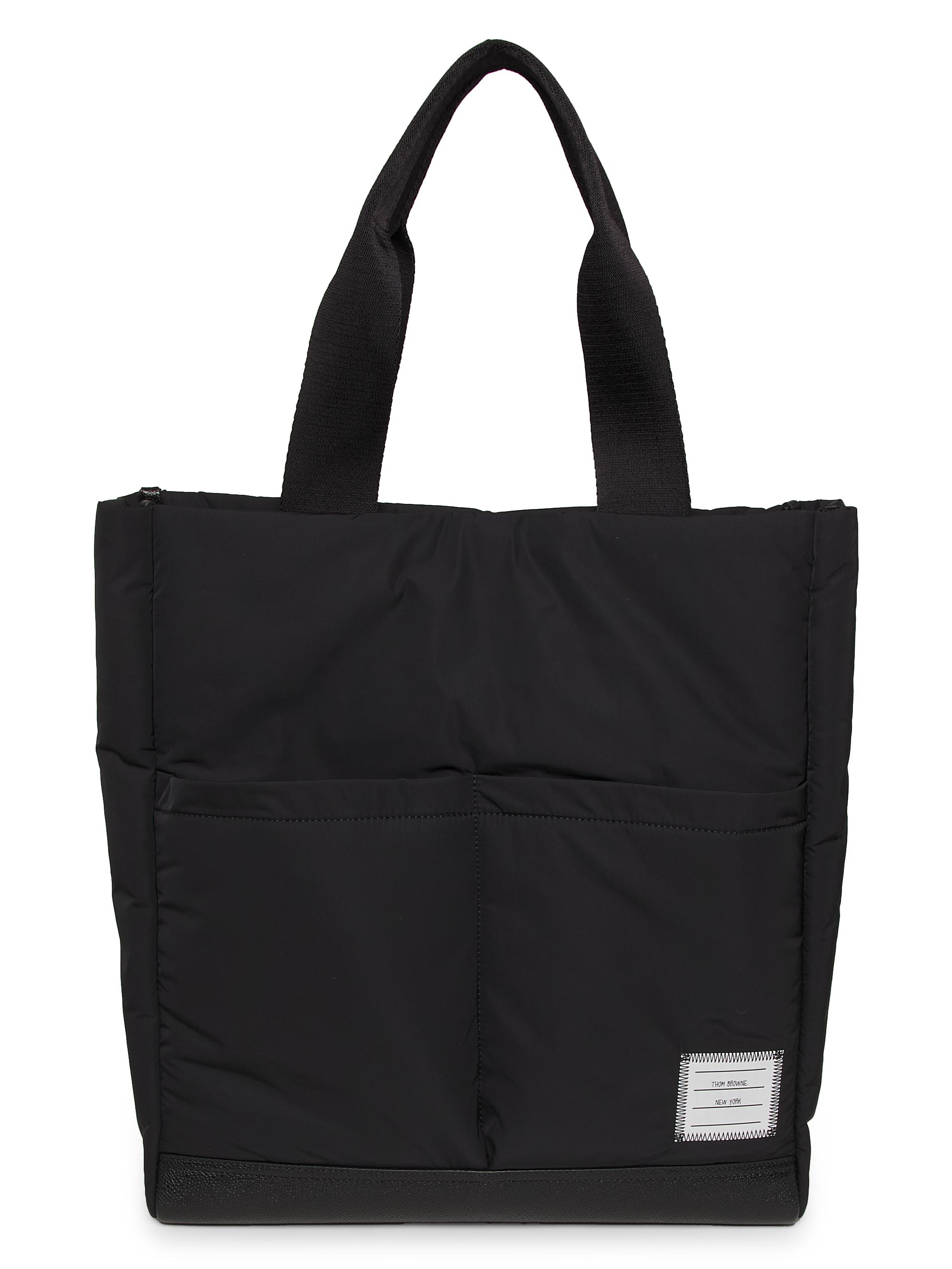 Thom Browne Men's Twill Pocket Tote - Black