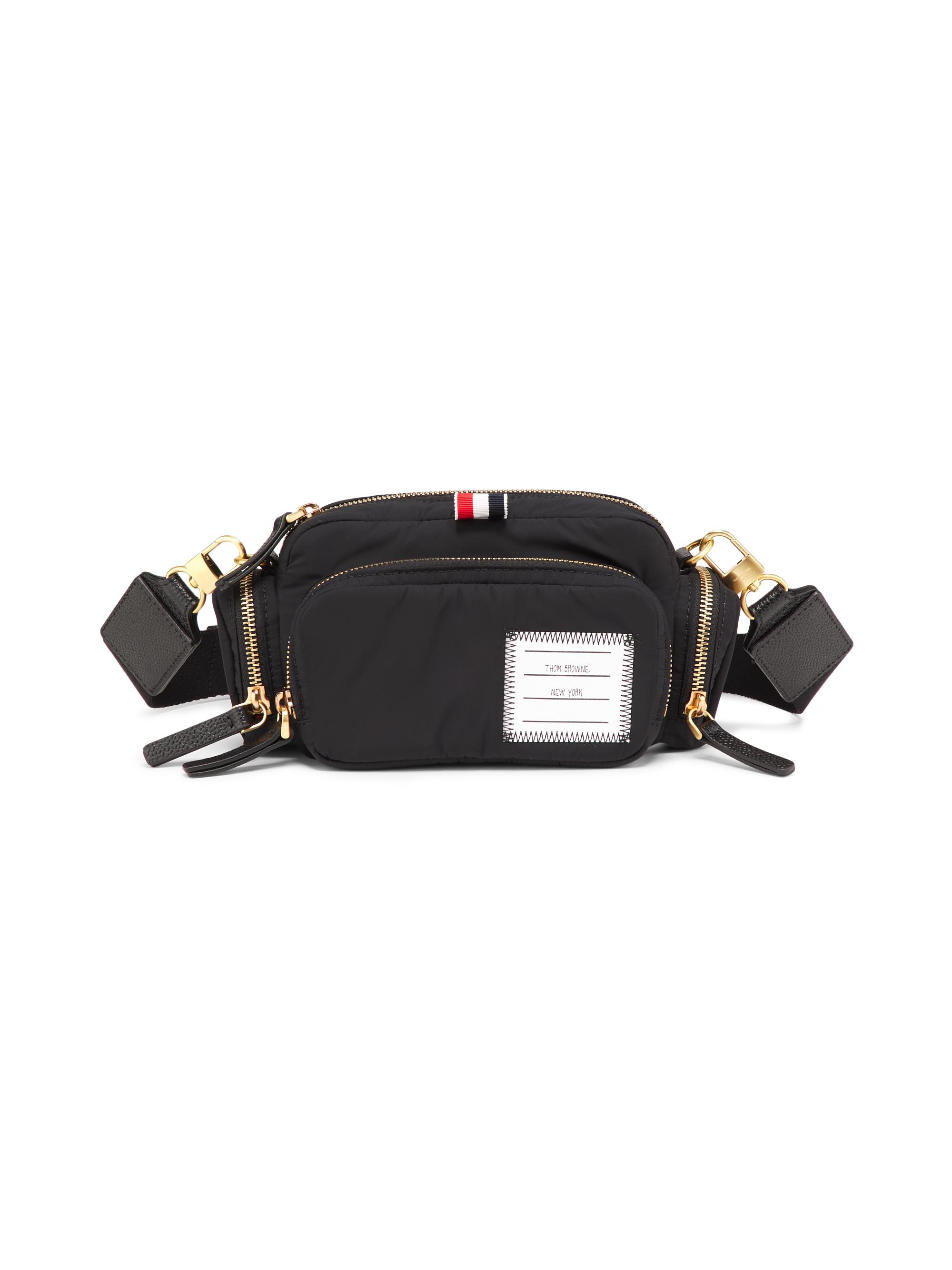 Thom Browne Men's Mini Multi-Pocket Camera Bag - Black