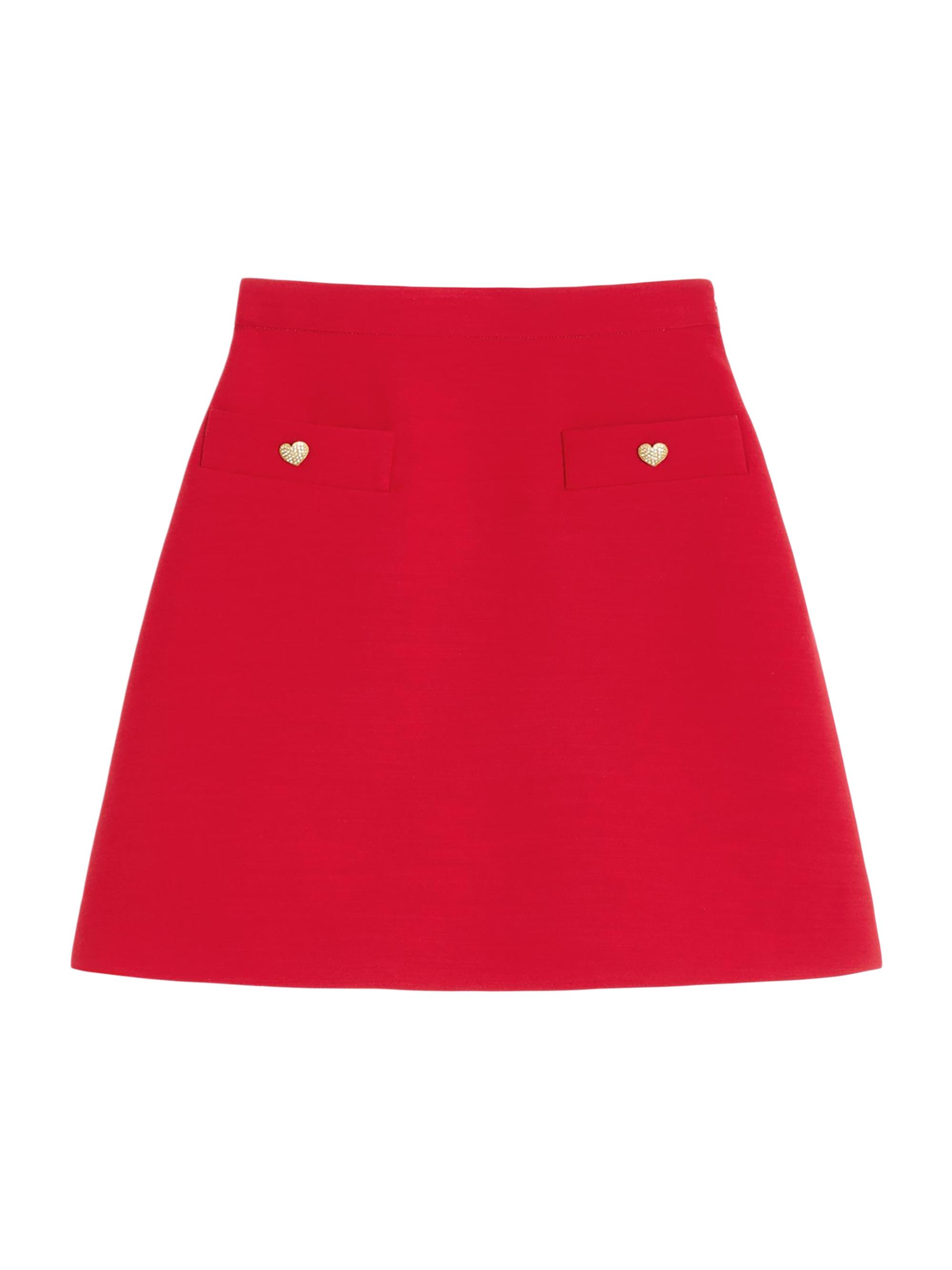 Valentino Garavani Apres L'hiver Matelasse' Rose Lurex Skirt