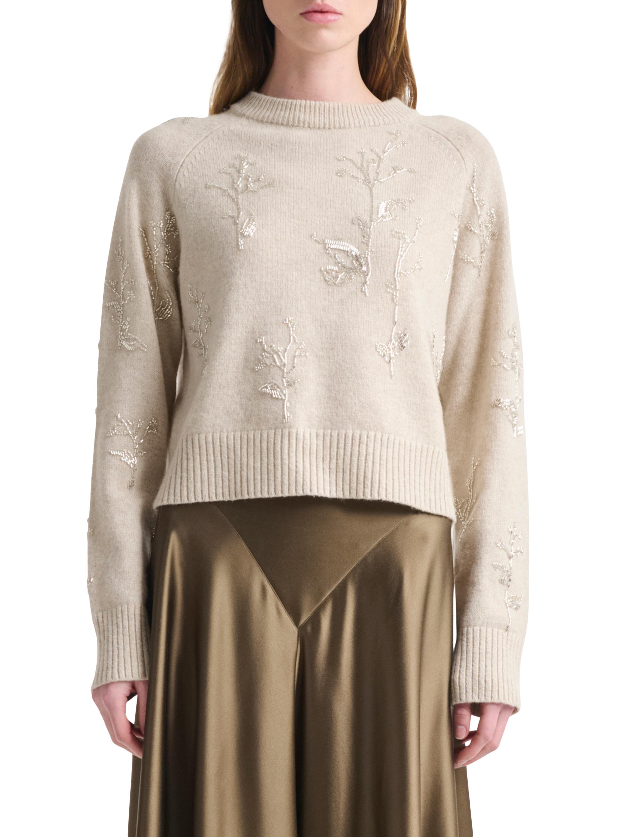 Altuzarra Women's Paulie Floral Beaded Sweater -