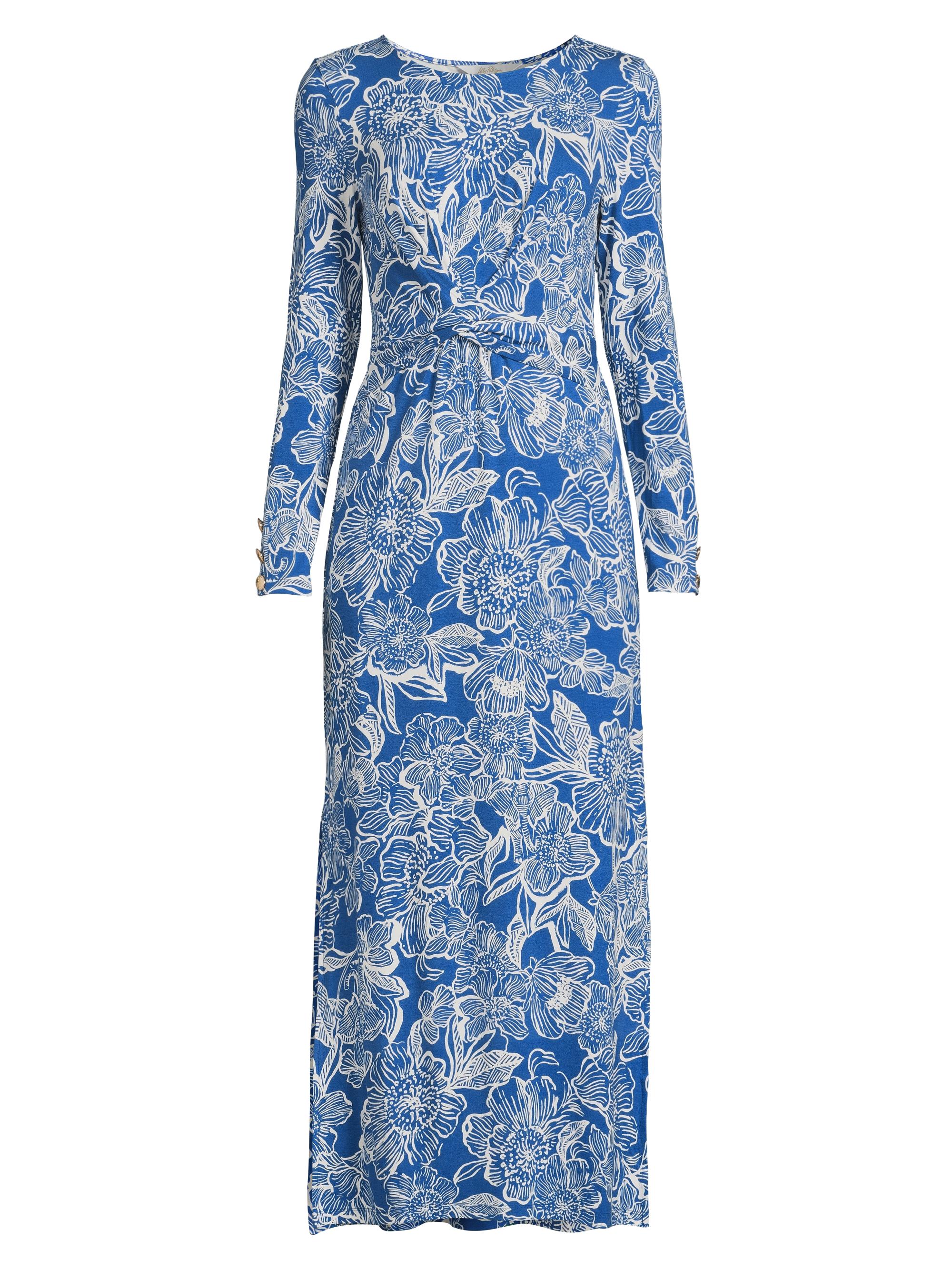 Lilly Pulitzer Women's Alessani Floral Maxi Dress - Starlight Navy