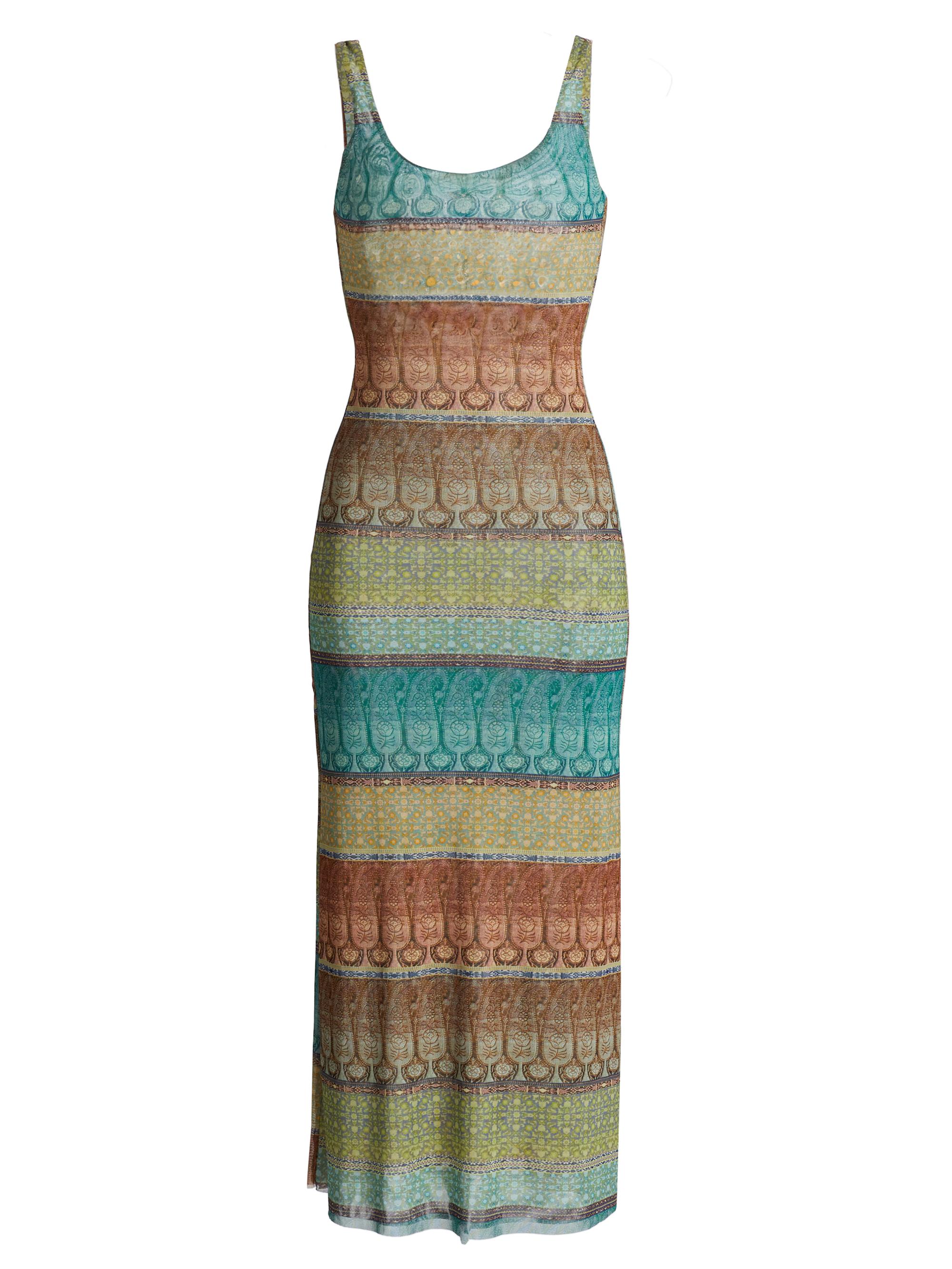 Misa Los Angeles Women's Khloe Mesh Tank Midi-Dress - Paisley Ombre Mesh
