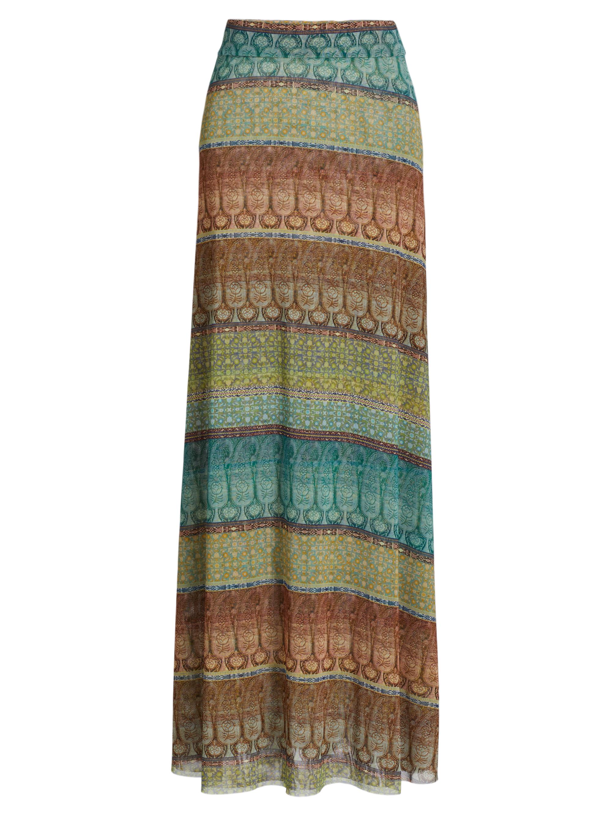 Misa Los Angeles Women's Ekat Mesh Maxi Skirt - Paisley Ombre Mesh