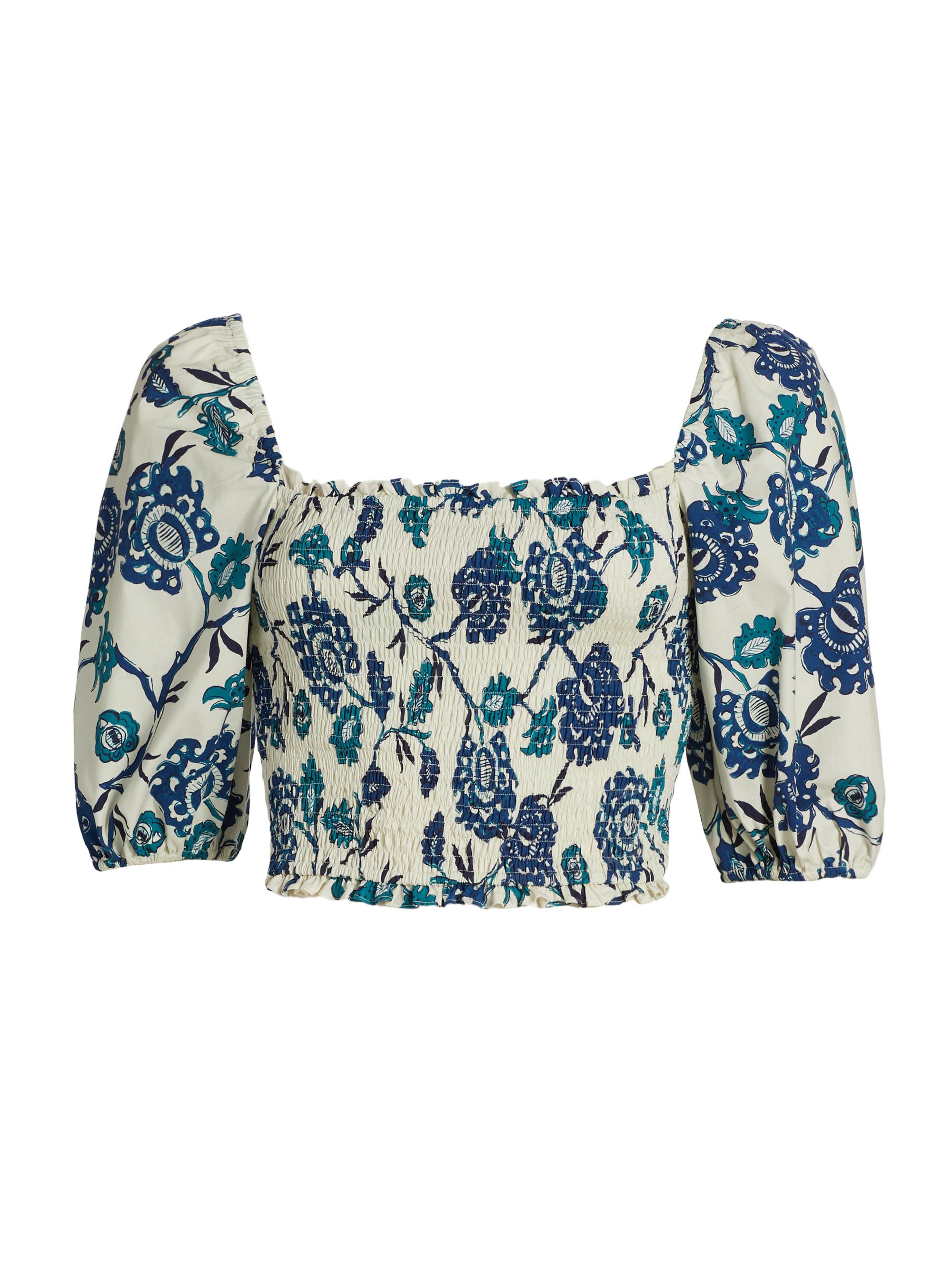 Misa Los Angeles Women's Cyra Smocked Top - Poplin