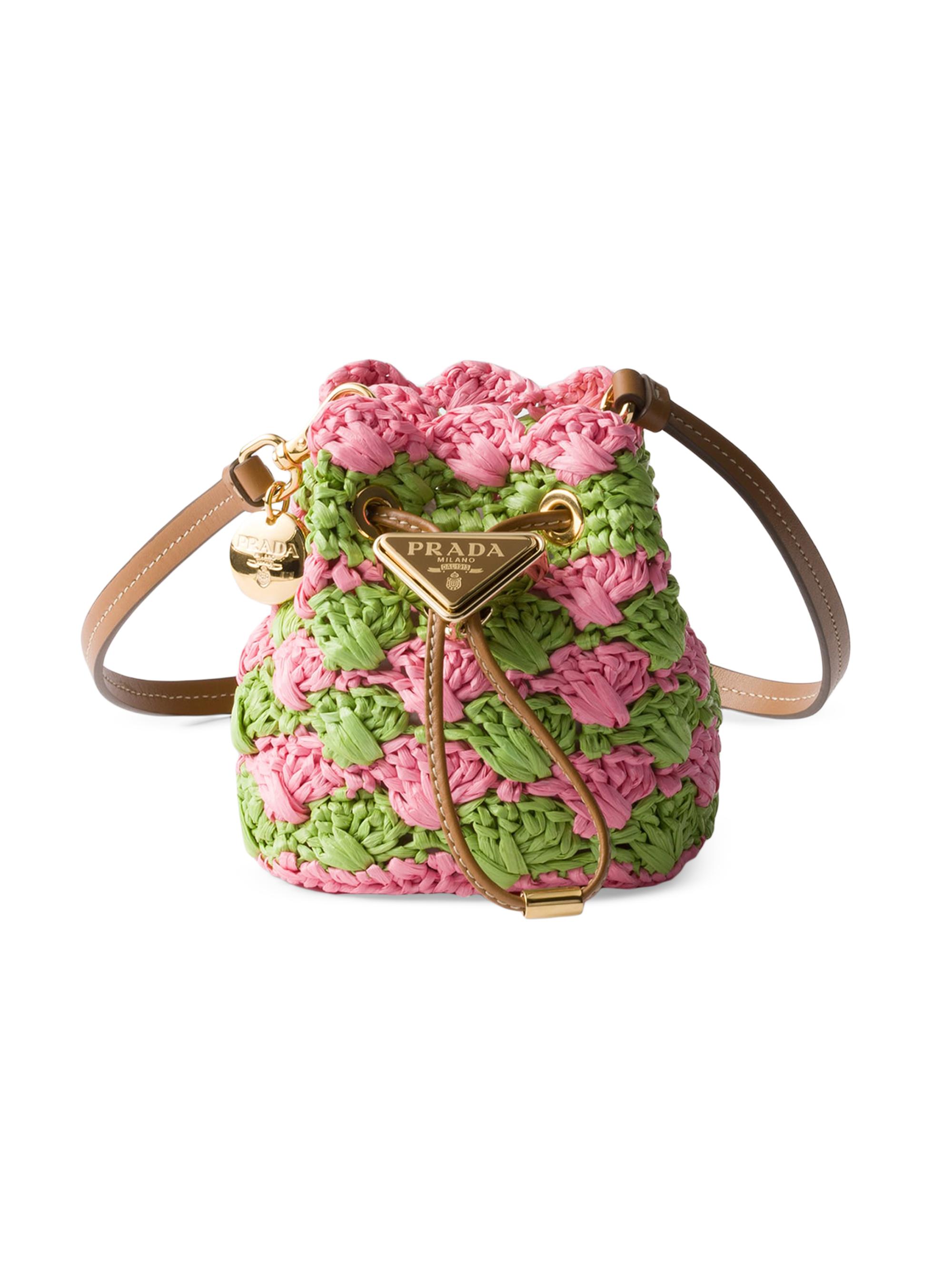 Prada Women's Crochet Mini Pouch - Pink