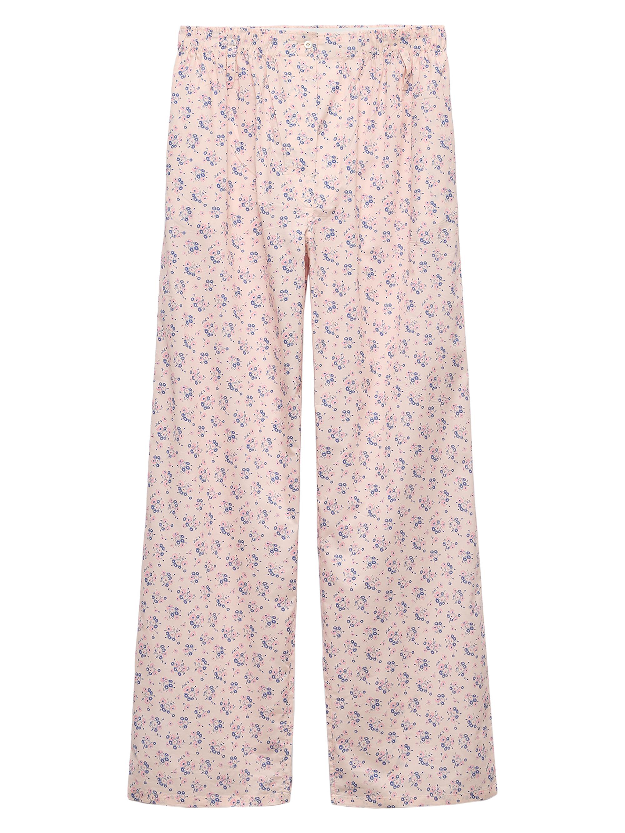 Prada Women's Floral Print Batiste Pants - Pink