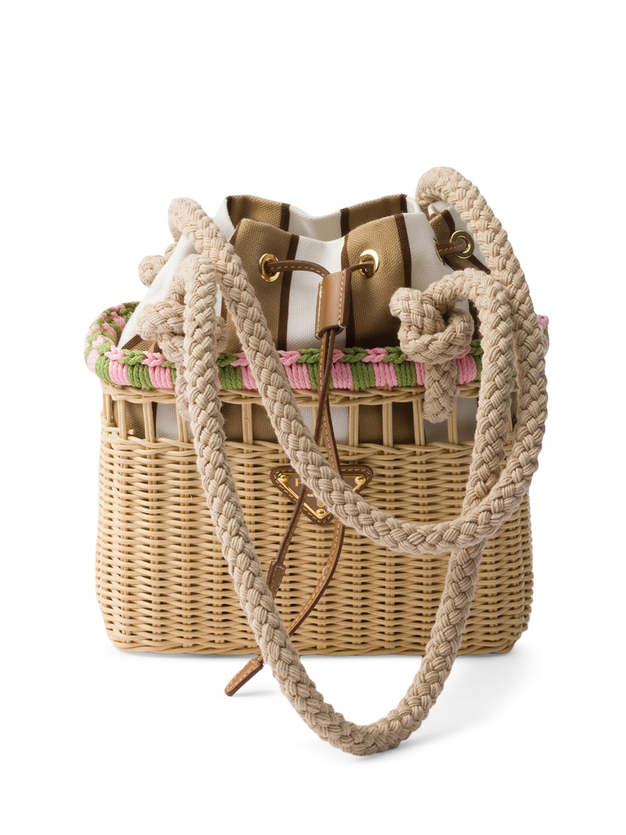 Prada Wicker Mini Shoulder Bag | Saks Fifth Avenue