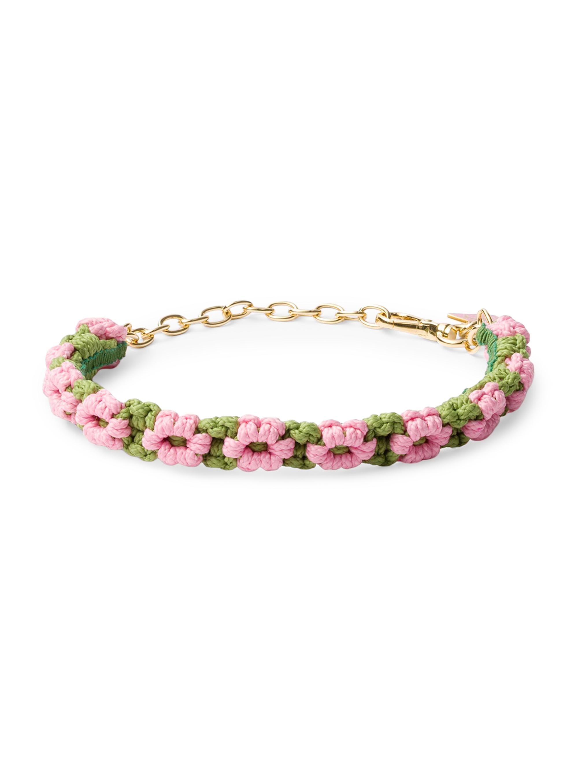 Prada Women's Braided Cord Choker - Pink