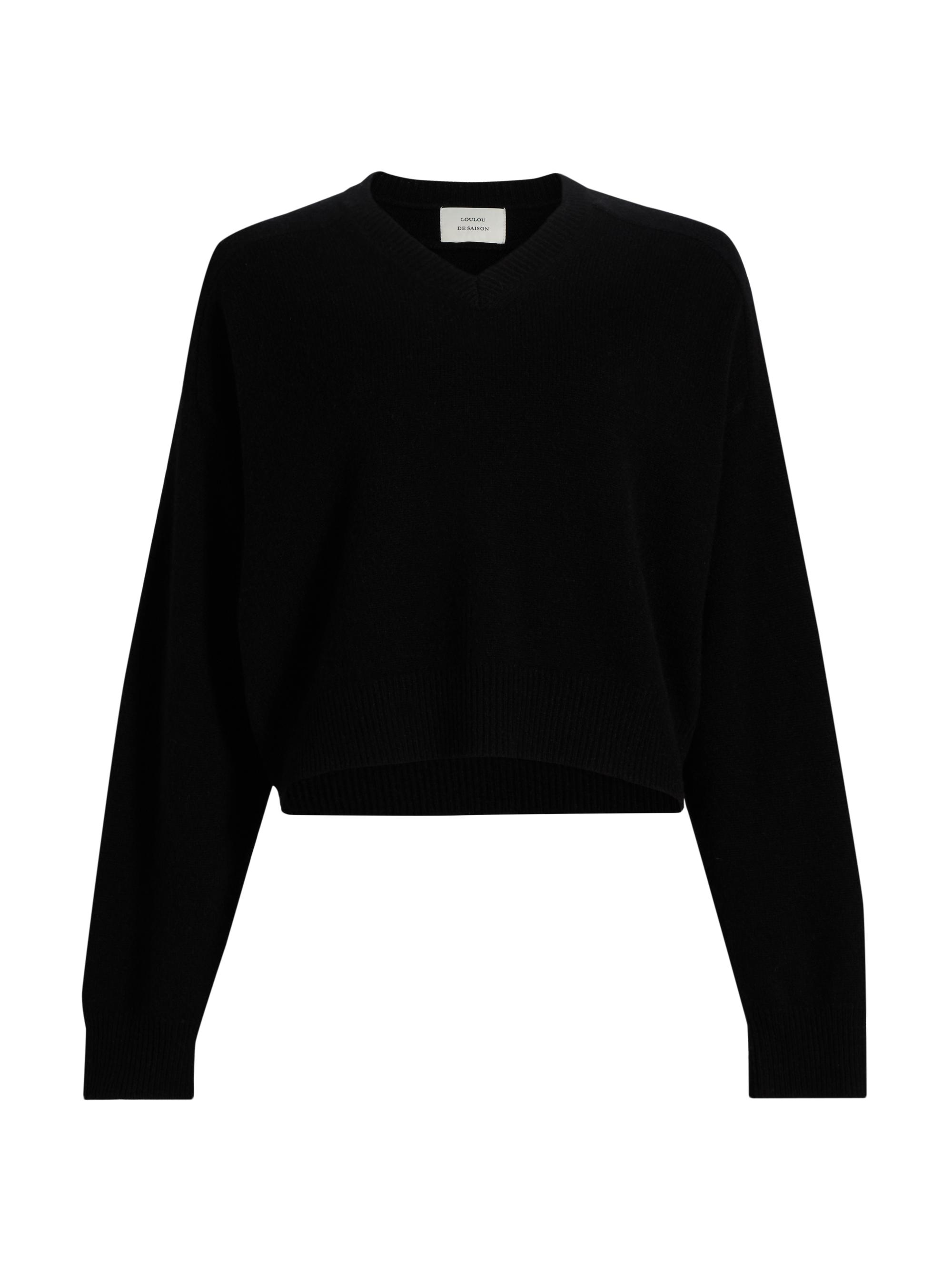 Róhe Compact-Knit Wool V-Neck Sweater | Saks Fifth Avenue