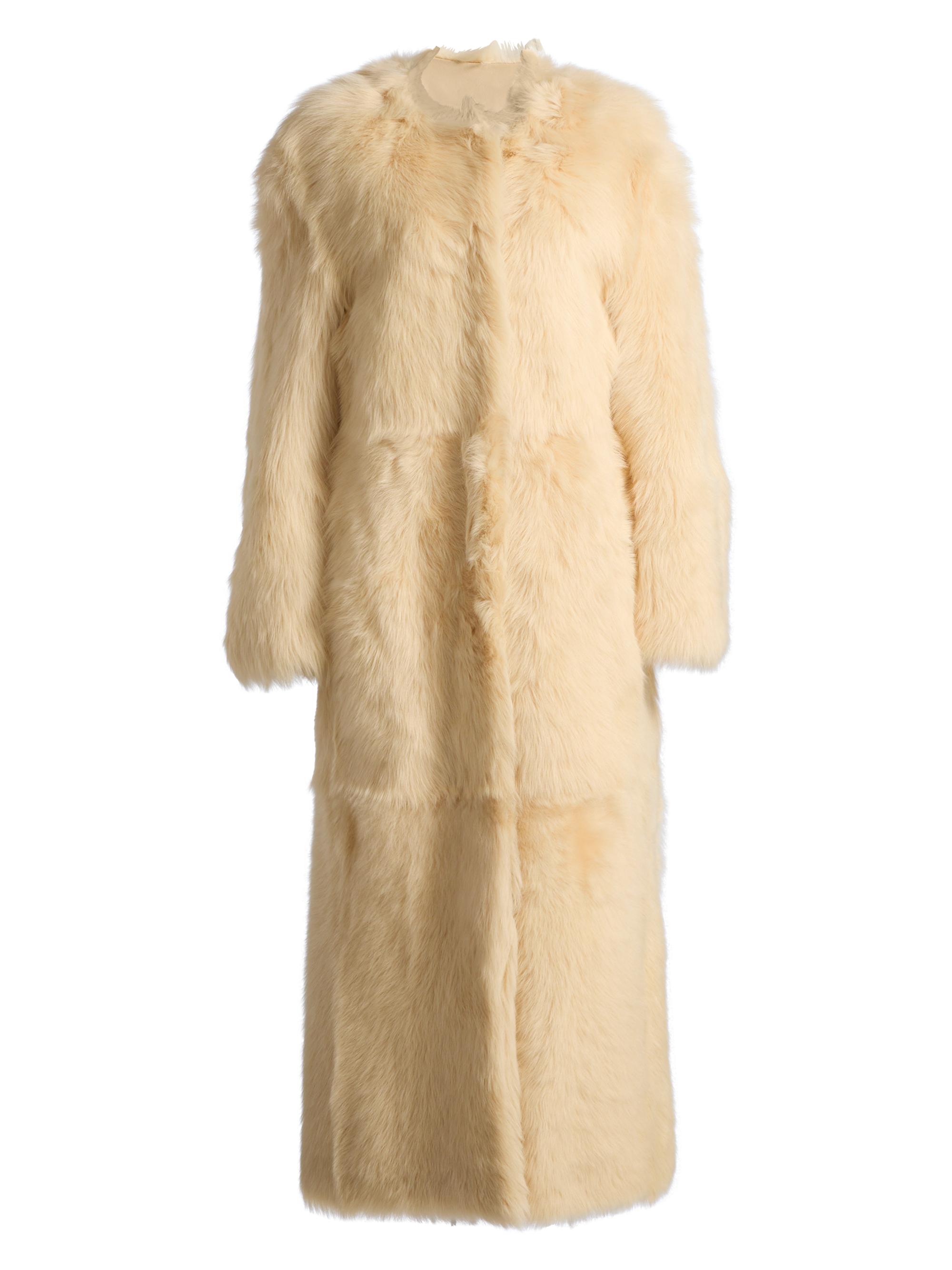 Loulou de Saison Women's Siba Shearling Long Coat - Butter