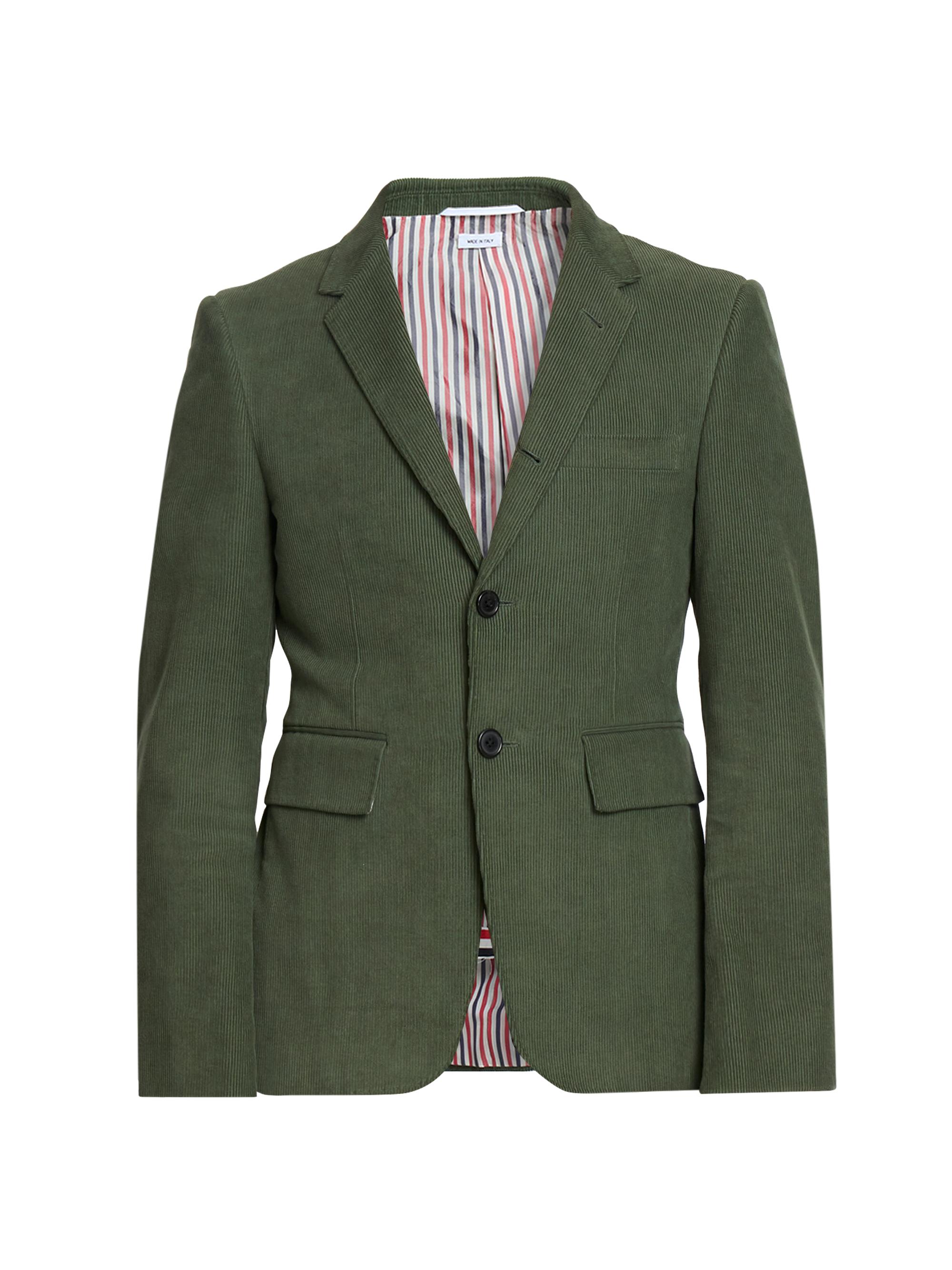 Thom Browne Men's Narrow Wale Corduroy Sport Coat - Light Green