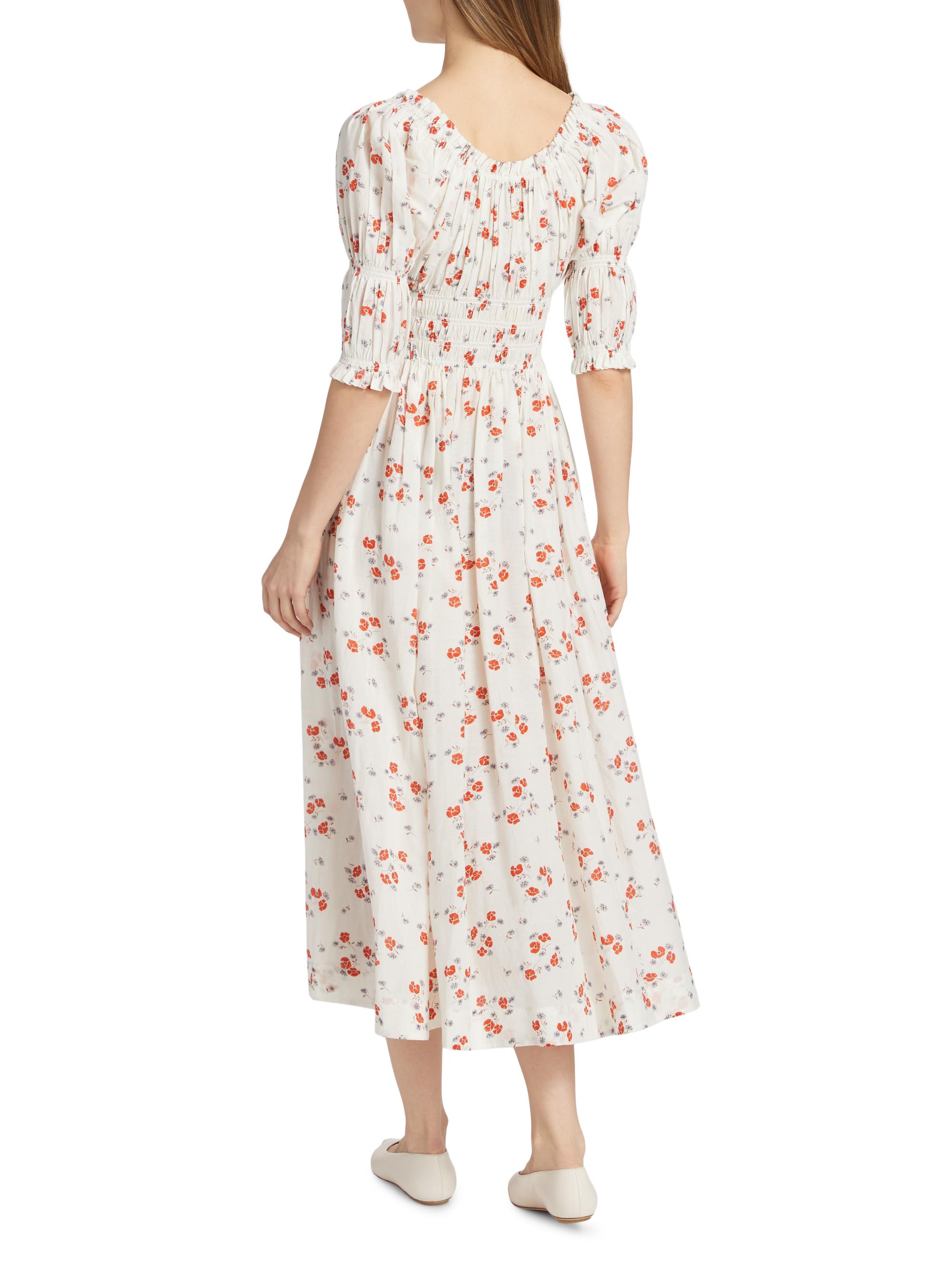 Ischia Floral Midi-Dress