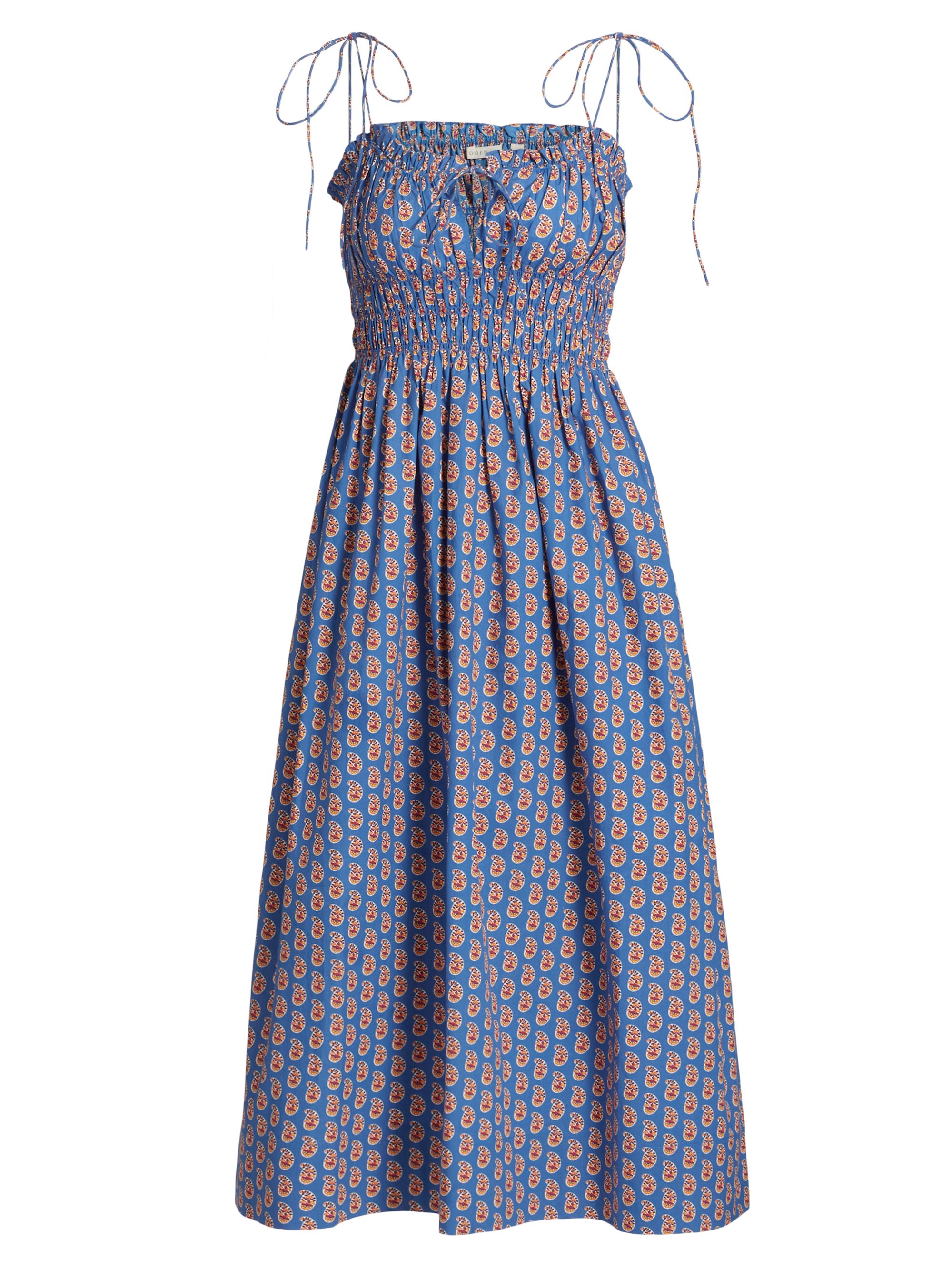 DÔEN Women's Rhoda Paisley Midi-Dress - Mazarine Sunrise Paisley