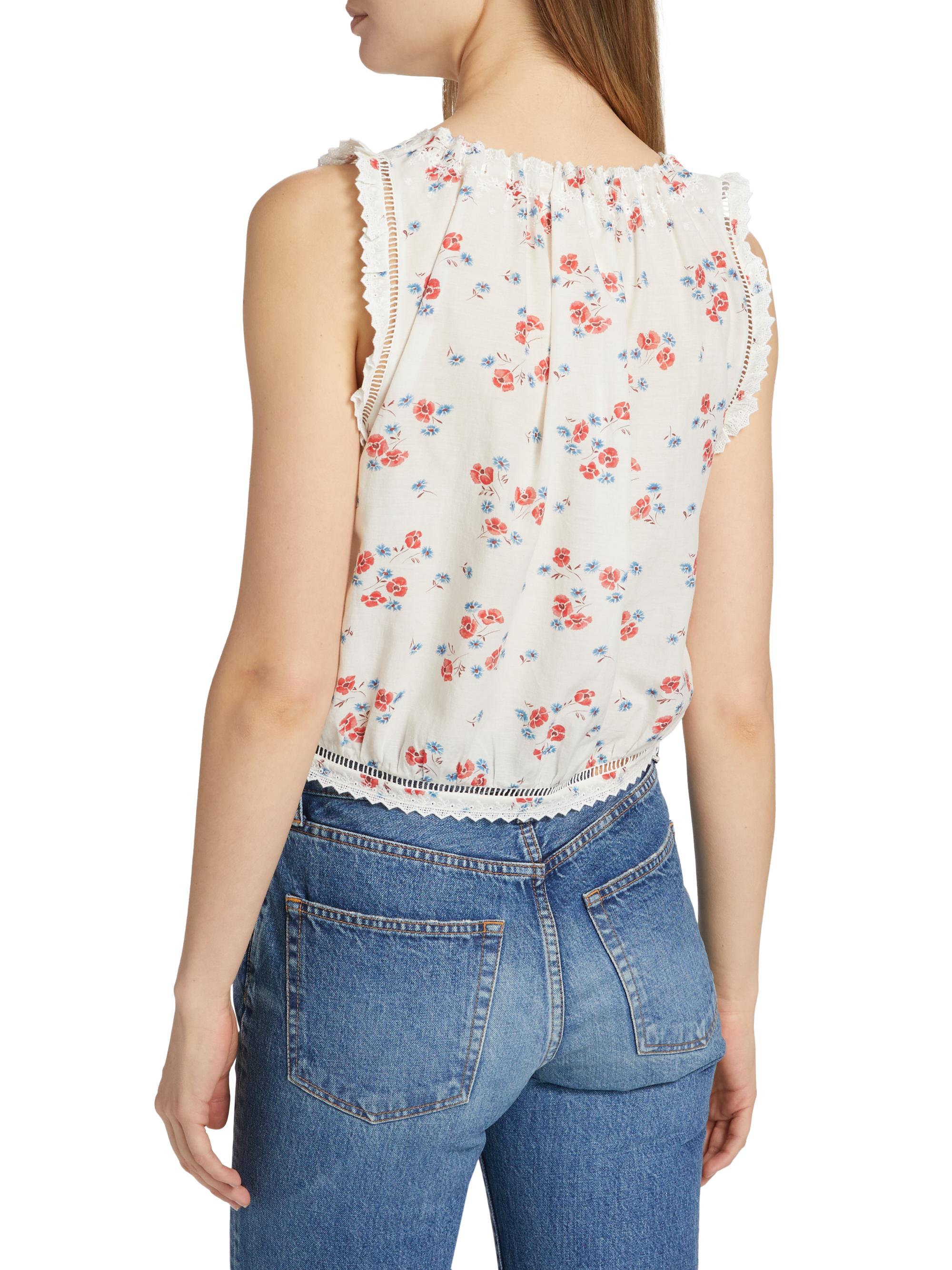 DÔEN Traveler Floral Top | Saks Fifth Avenue