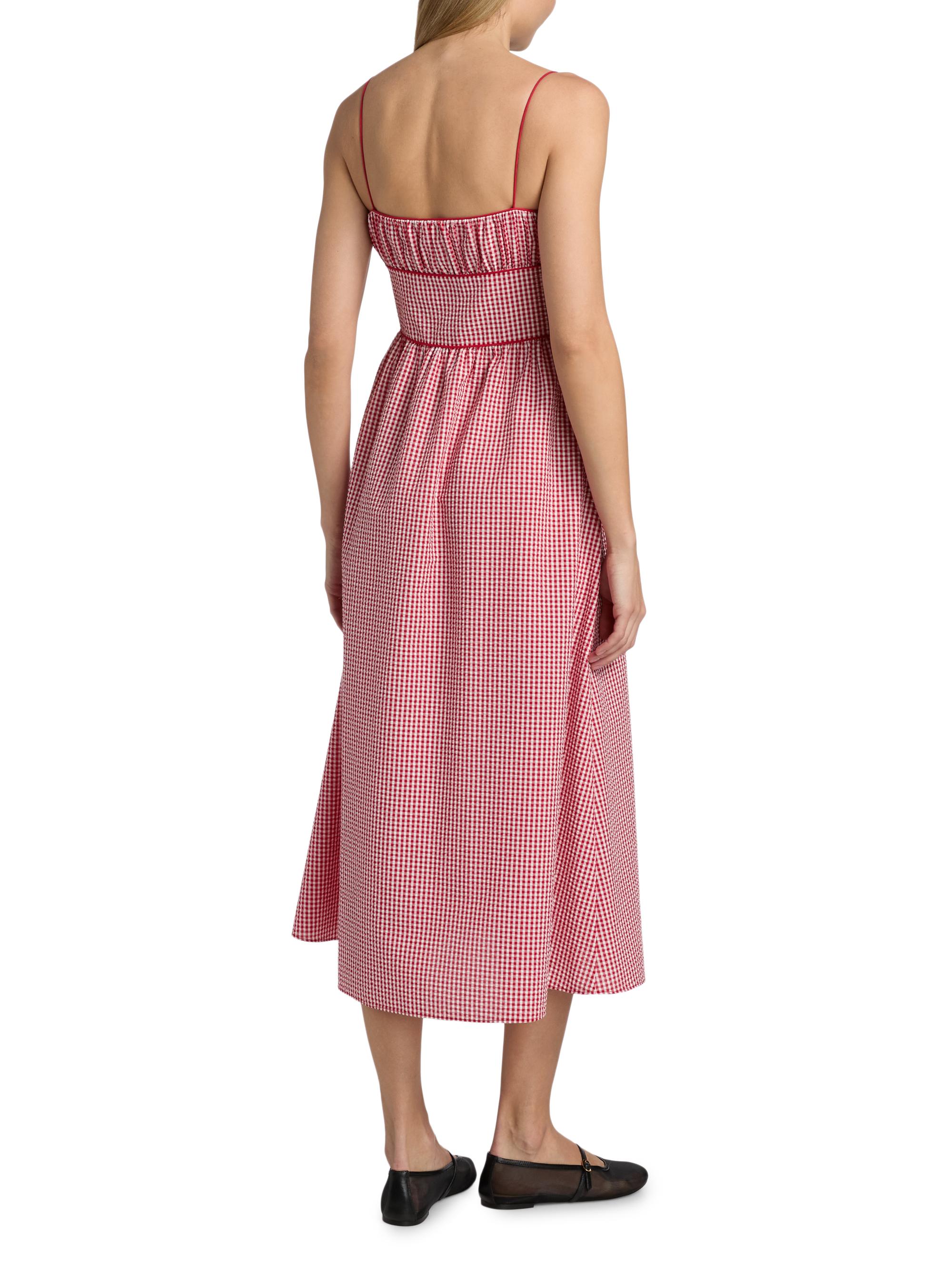 DEN Belline Gingham Tie Midi-Dress | Saks Fifth Avenue