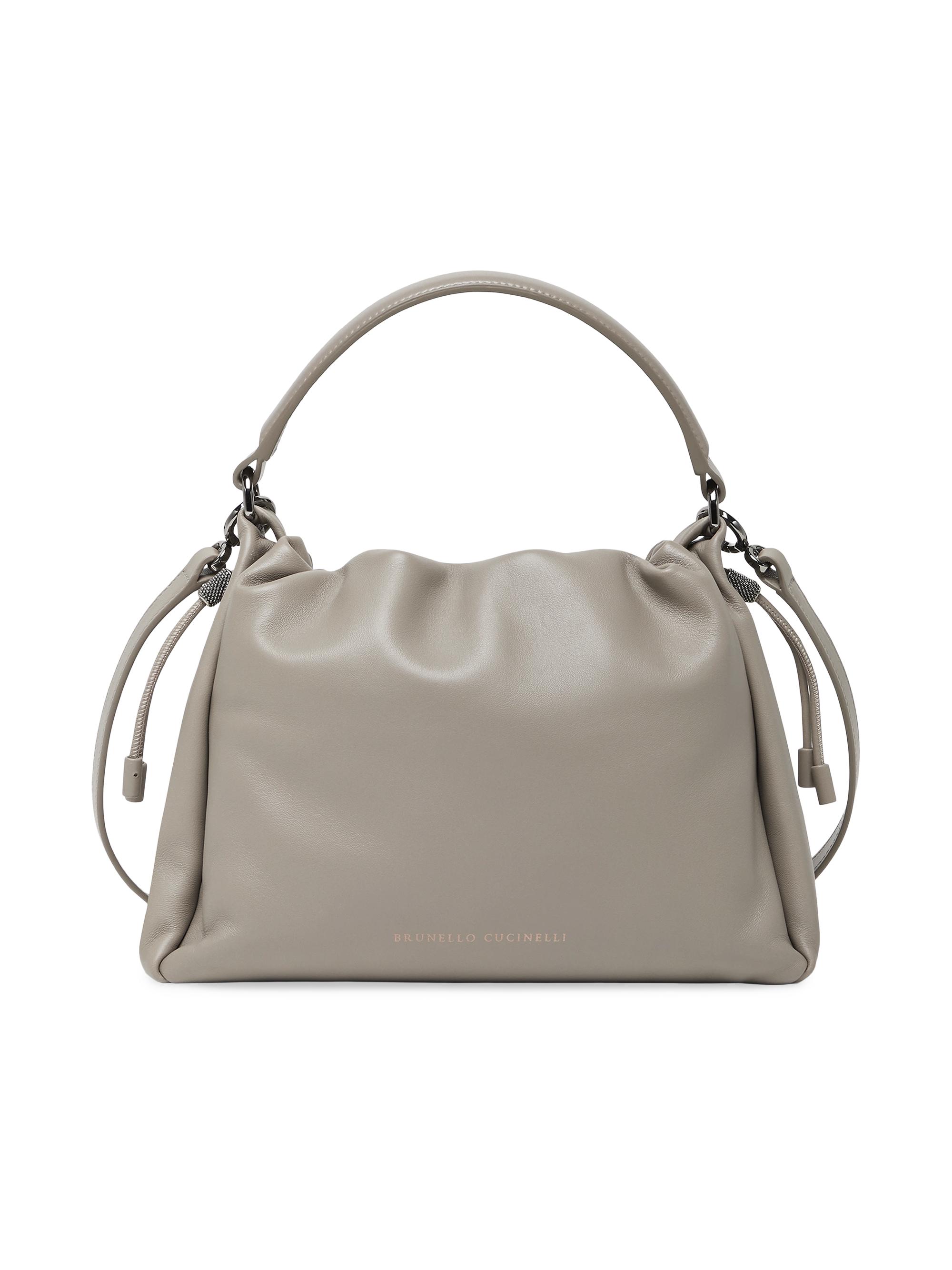 Brunello Cucinelli Women's Mellow  Top Handle Bag - Brown