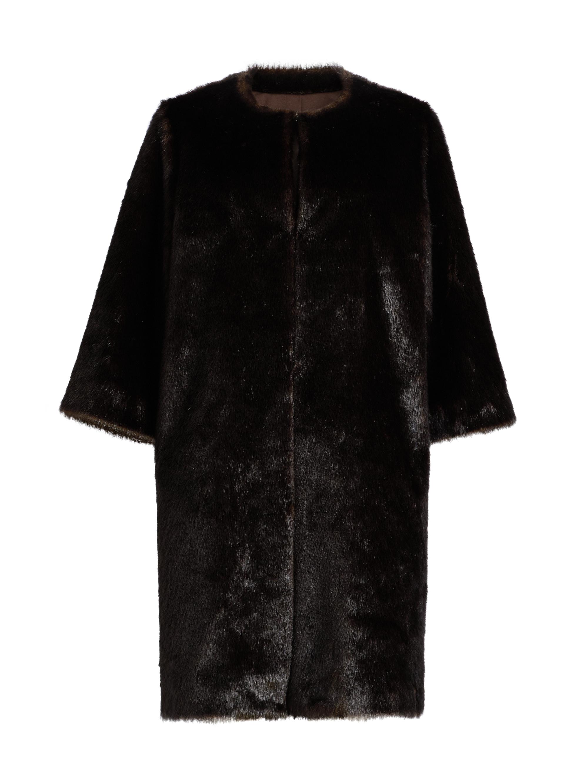 Loulou de Saison Women's Moore Faux Fur Coat - Grizzly