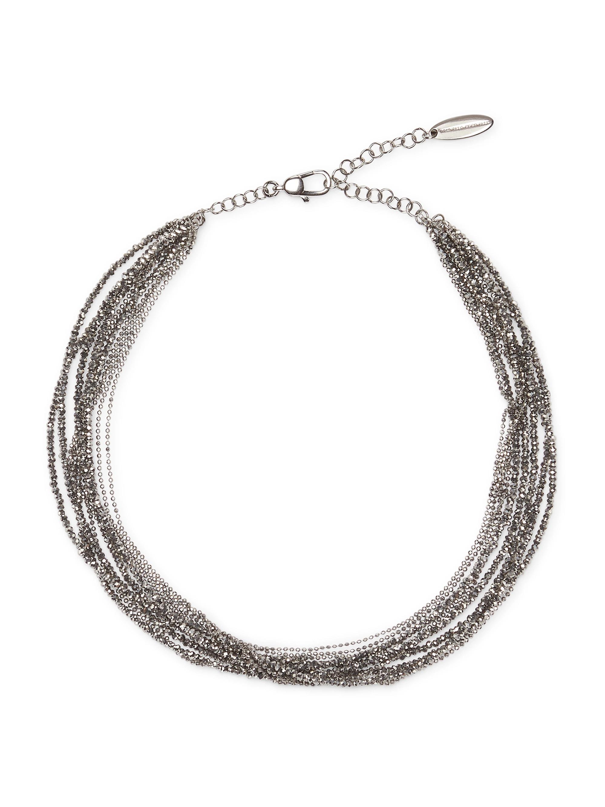 Brunello Cucinelli Women's Vetro and Sterling Silver Necklace - Silver